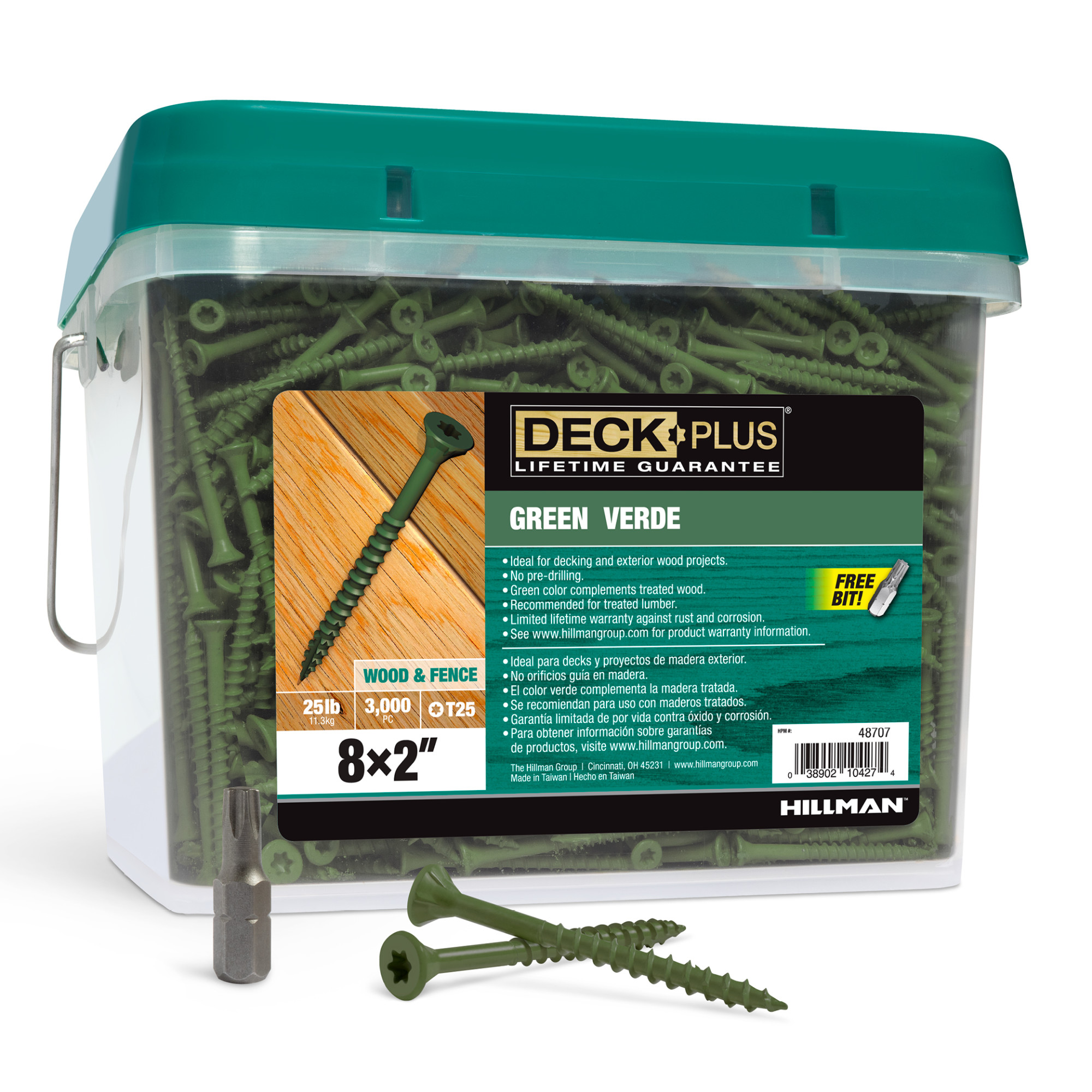 Deck Plus Green Deck Screws (#8 x 2 in.)