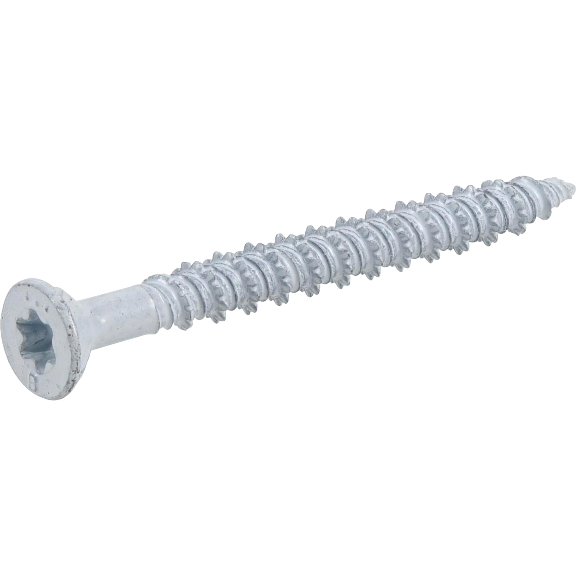 Power Pro White Flat-Head Concrete Screw Anchor (3/16 in. x 2-1/4 in.) - 100 pc