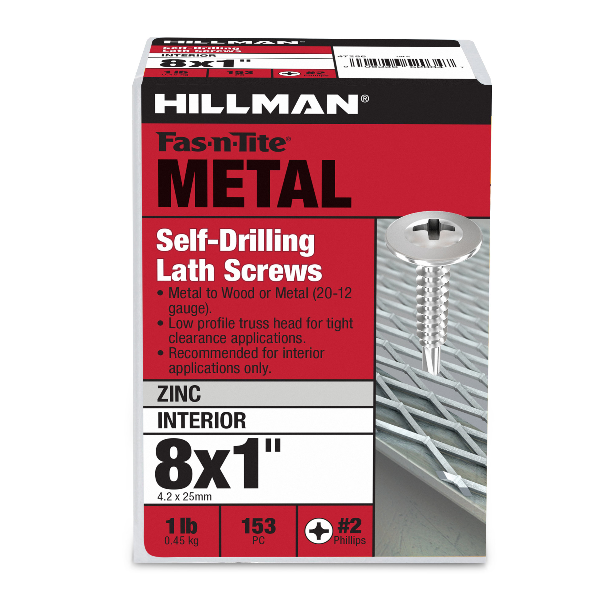Hillman Truss Washer Head Self Drilling Lath Screws (#8 x 1 in.)