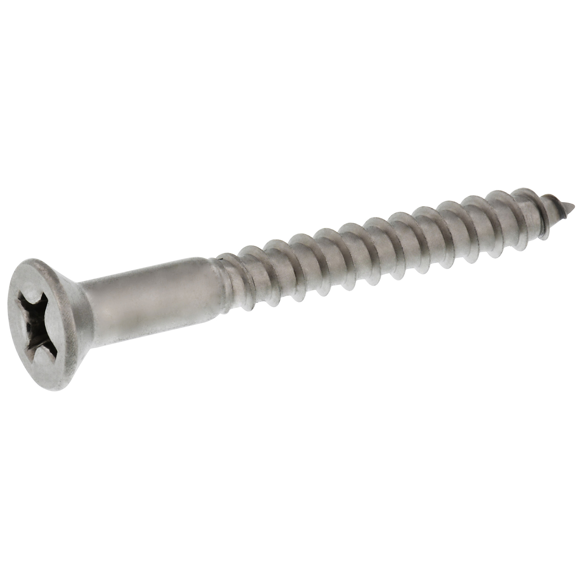 Hillman Phillips Flat Stainless Wood Screws (#12 x 1 in.) - 25 pc