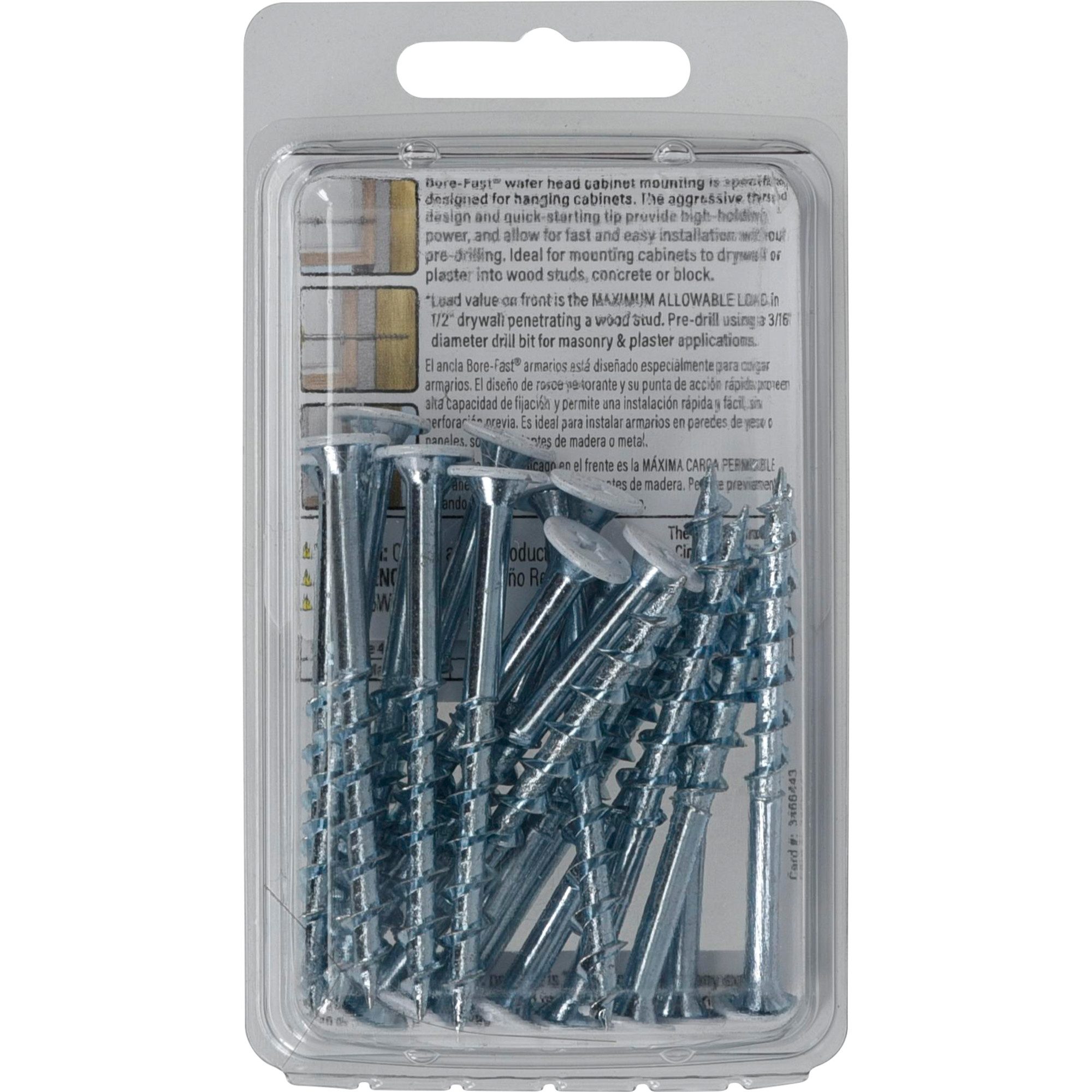 Hillman Borefast White Phillips Wafer-Head Screw Anchor (2-1/2 in.) - 20 pc