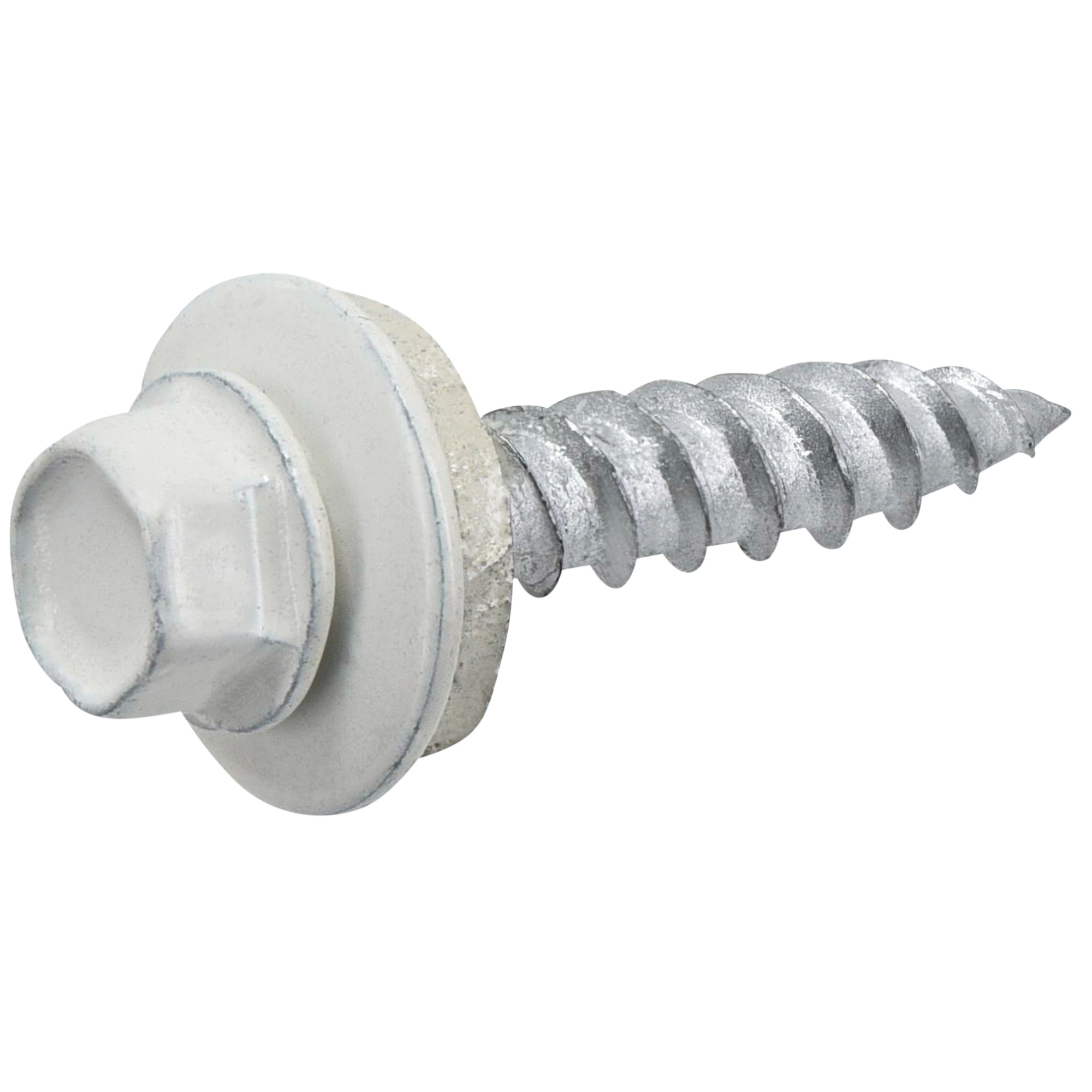 Hillman White Painted Self-Piercing Sheeter (#10 x 1 in.)