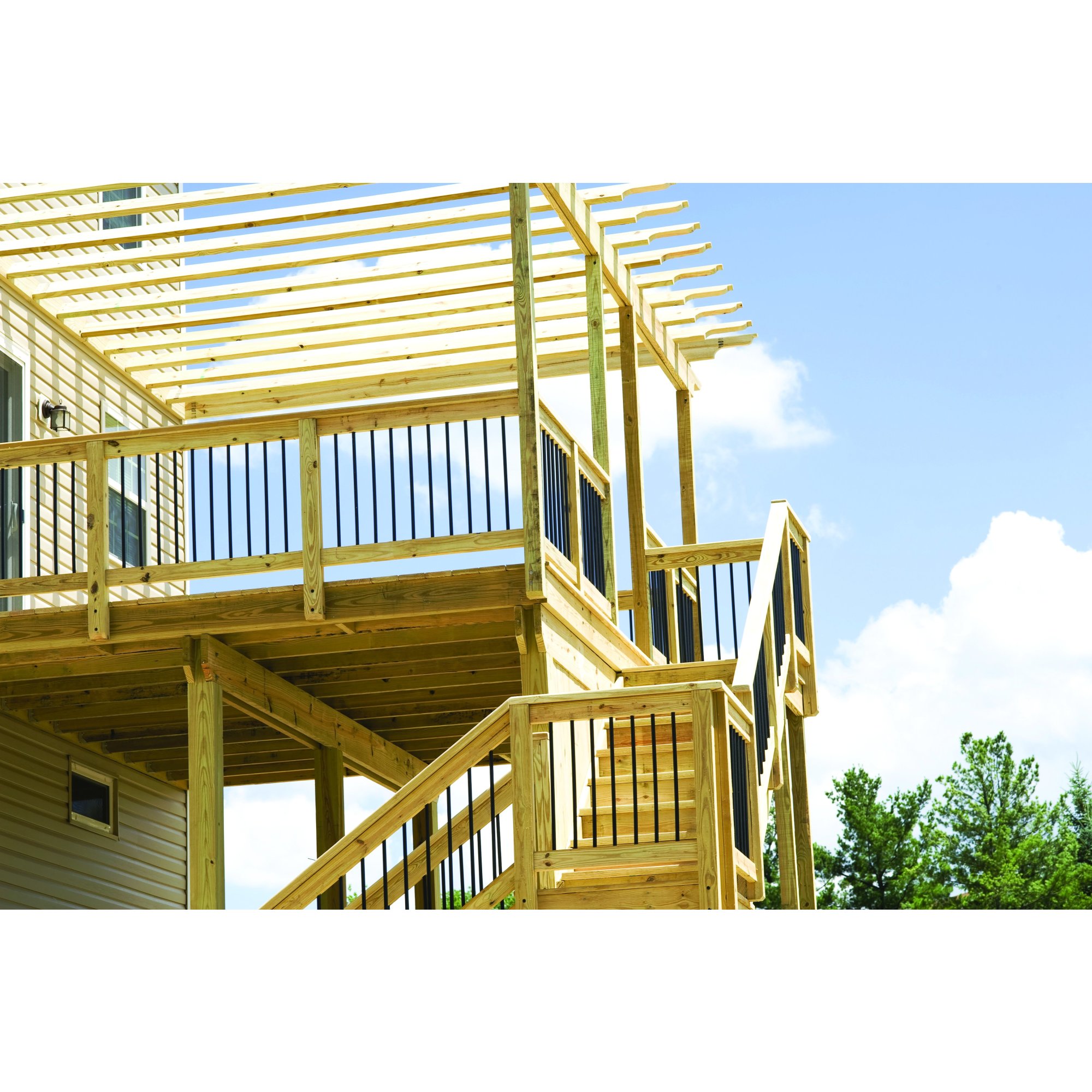 Deck Plus Black Coated Lag Screws 1/2 in. x 4 in.