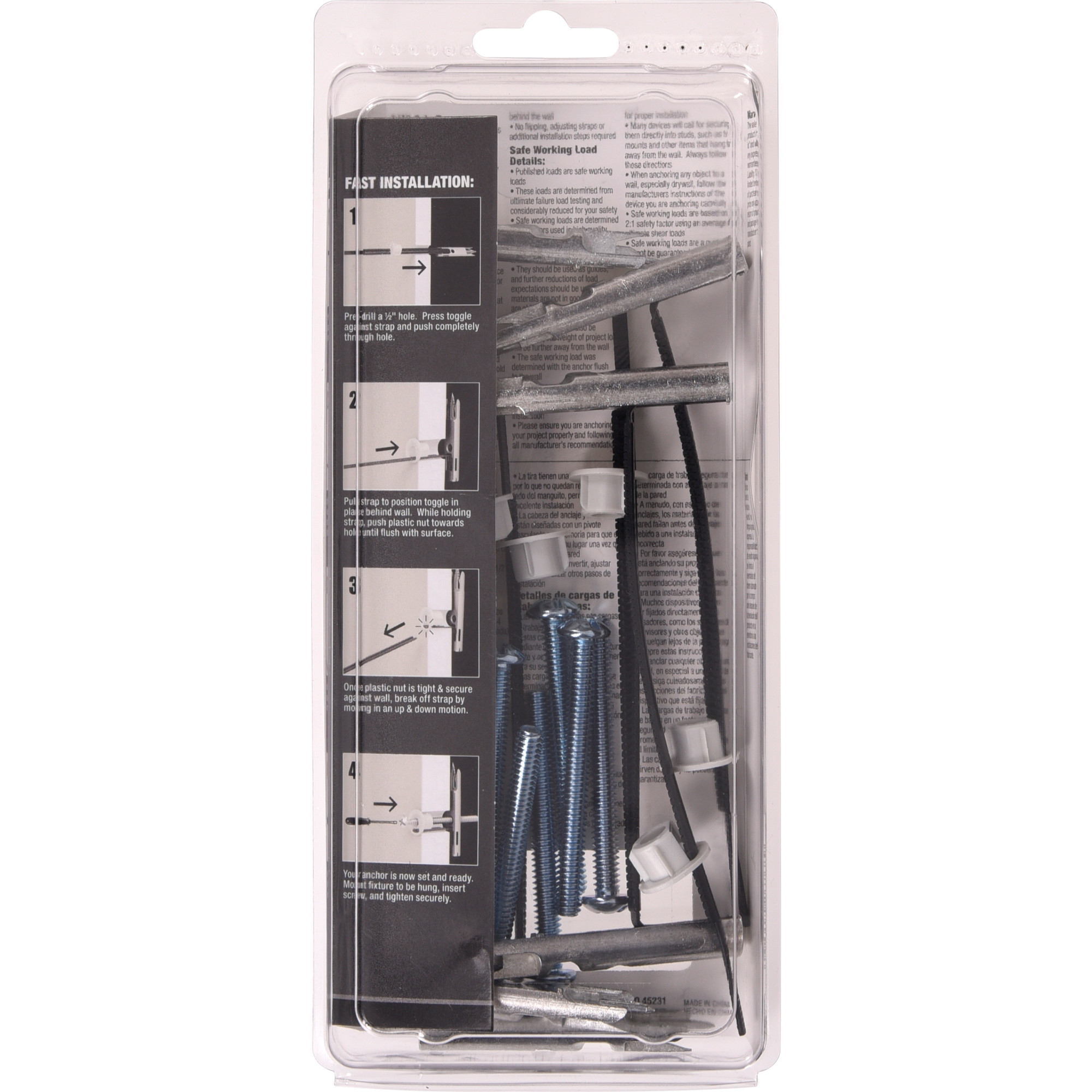 Hillman Pull Toggle w/Screw (1/4 in.) - 6pc