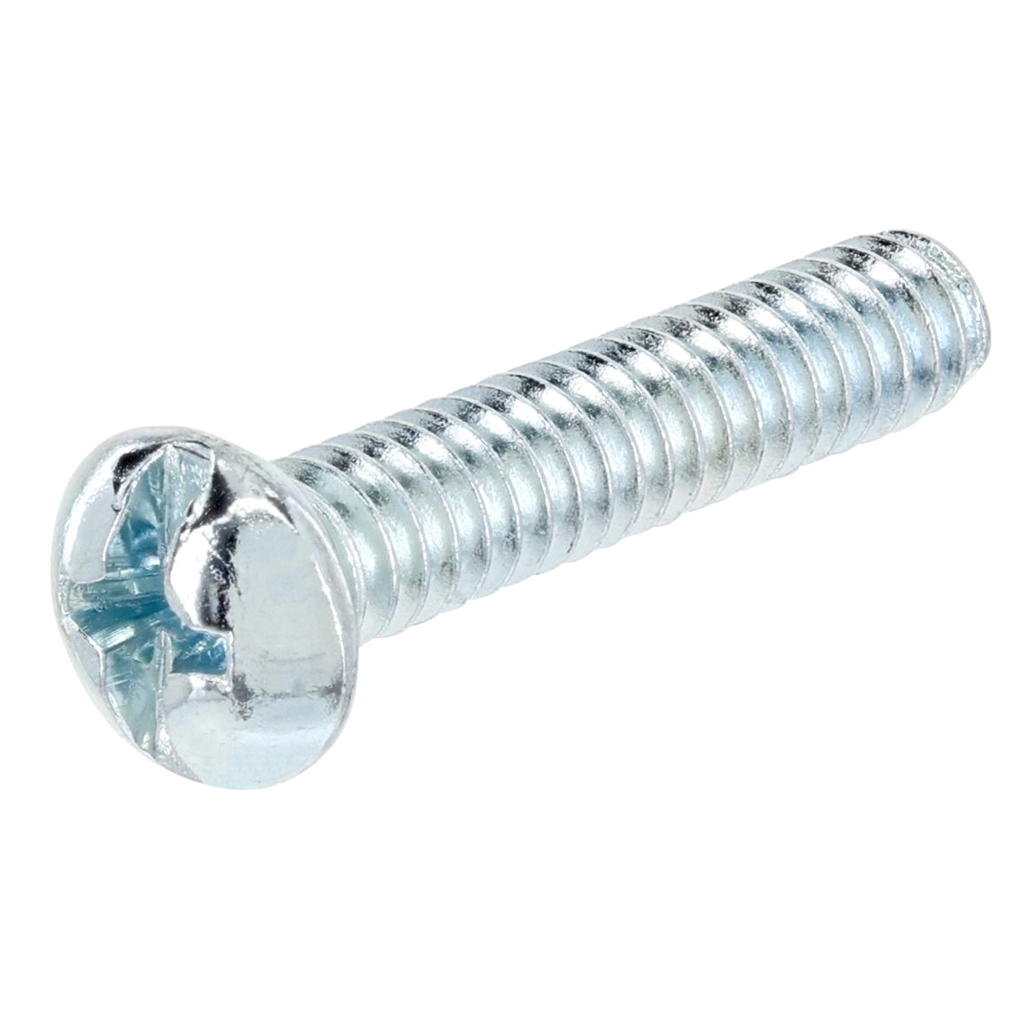 Hillman Zinc Round Head Combination Machine Screw #10-24 x 1 in.