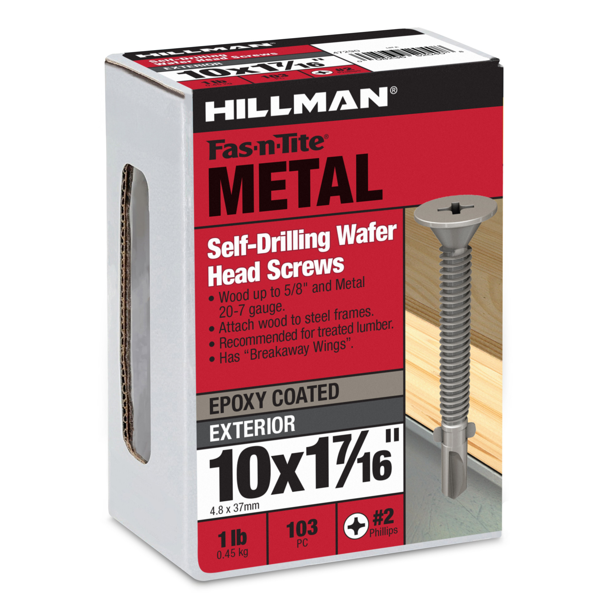 Hillman Wafer Head Phillips Self Drilling Screws (#10-24 x 1-7/16 in.)