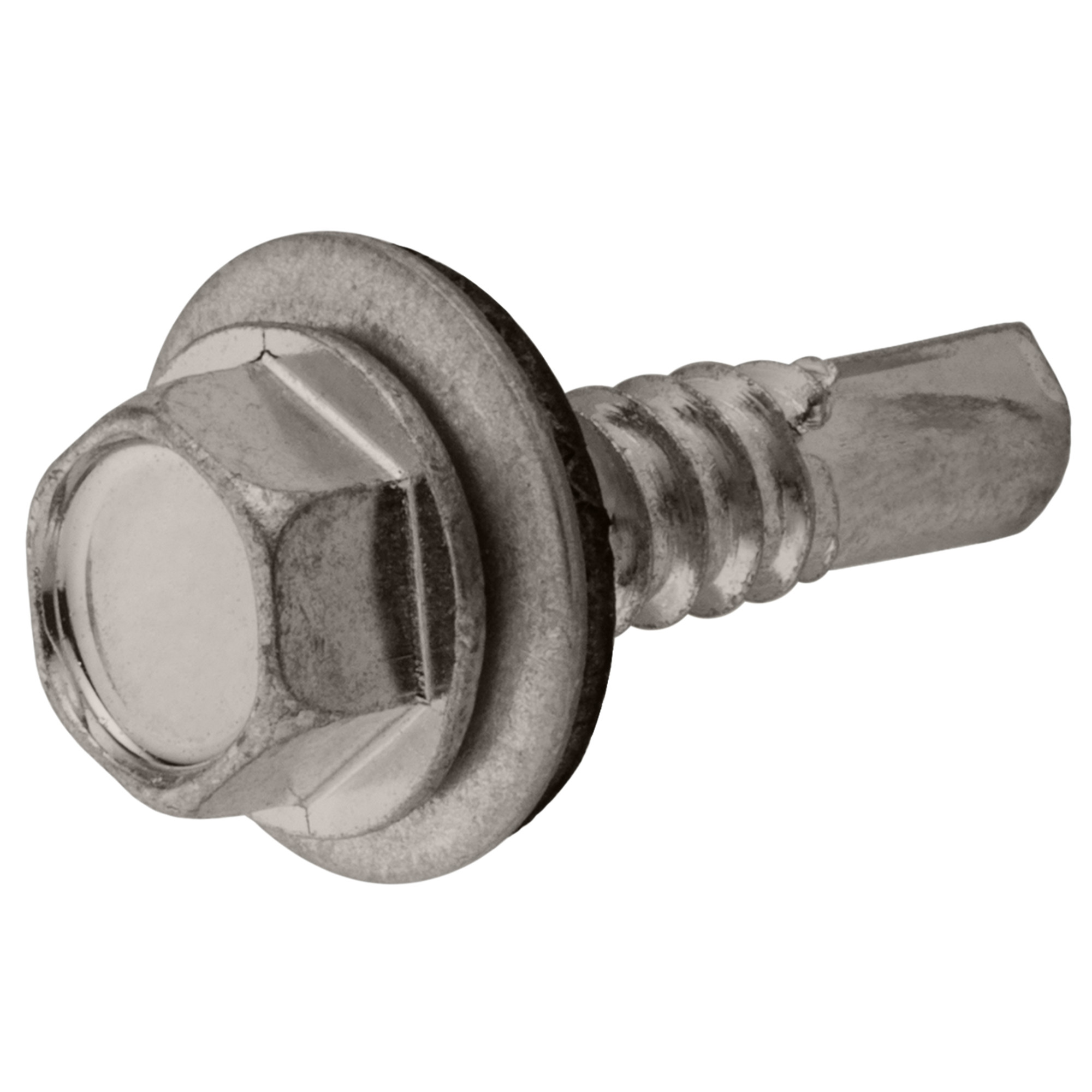 Hillman Stainless Hex Washer-Head Self-Drilling Screws (#10-16 x 3/4 in.) - 10 pc