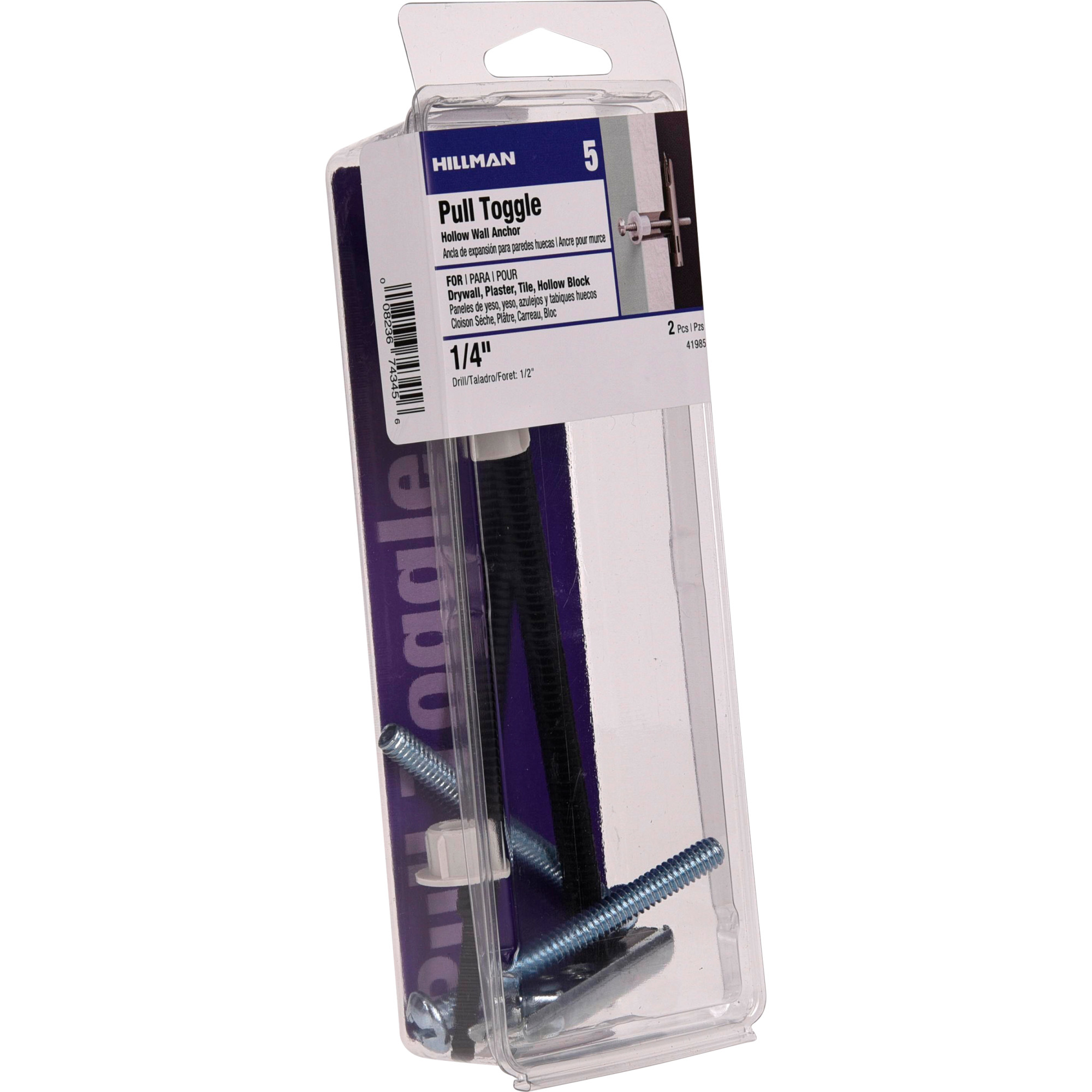 Hillman Pull Toggles w/Screws (1/4 in.) - 2 pc