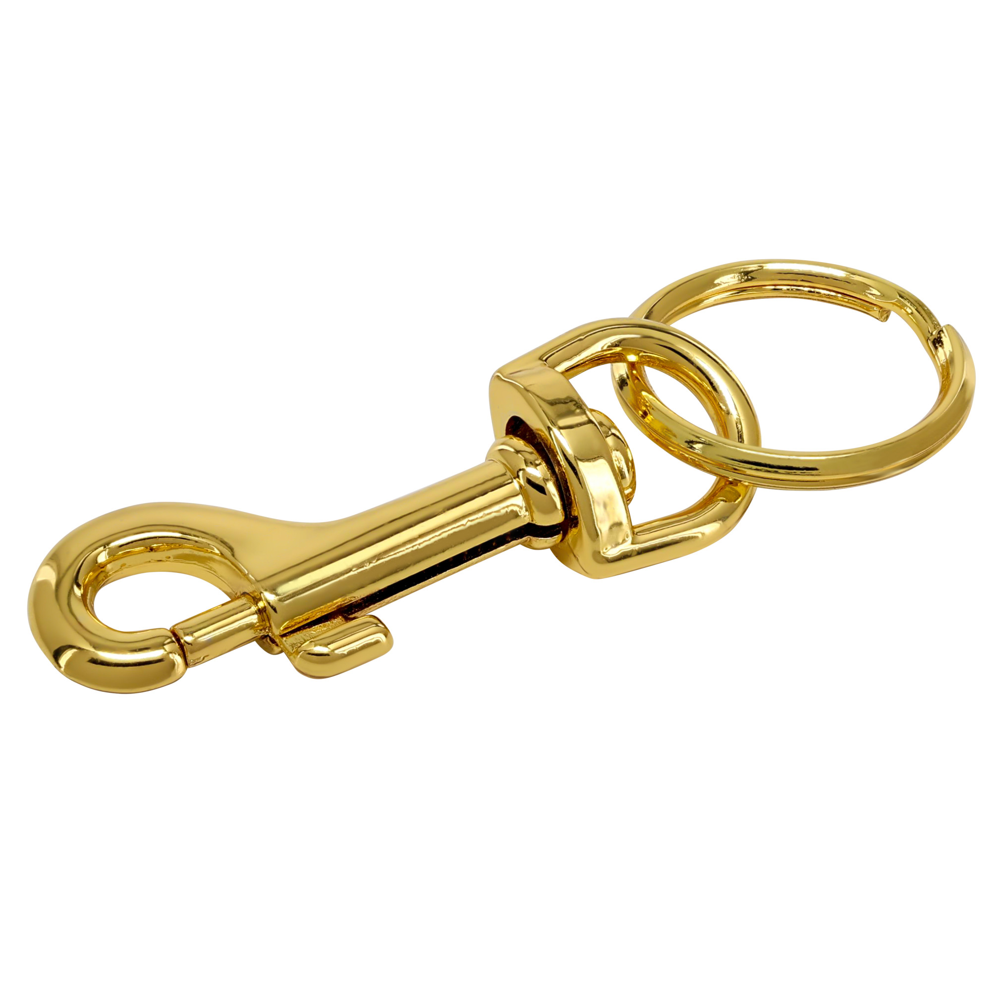 Hillman Brass Snap Hook with Key Ring