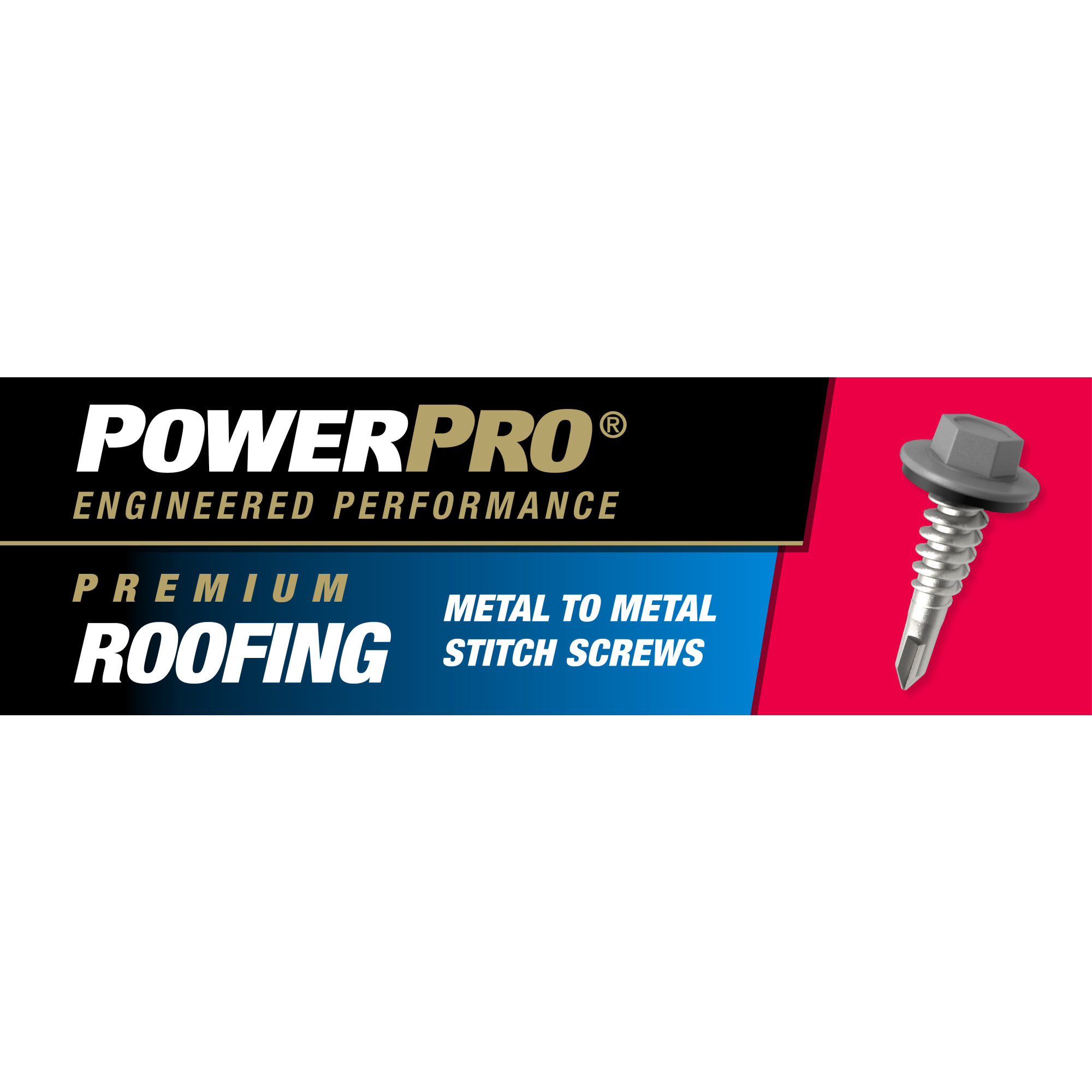 Power Pro Silver Self Drilling Metal-to-Metal Roofing Screw (1/4 in.-14x7/8 in.)-250pc