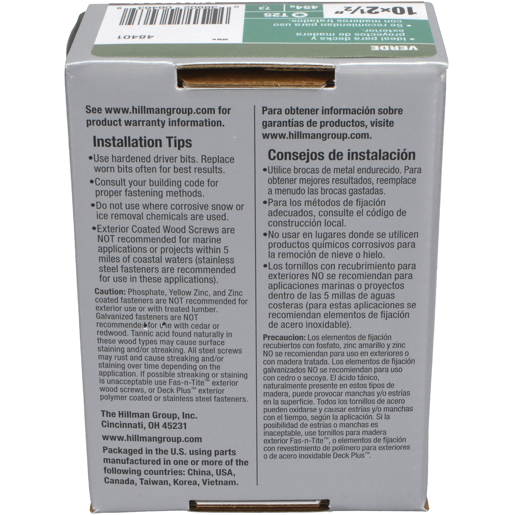 Deck Plus Green Deck Screws (#10 x 2-1/2 in.)