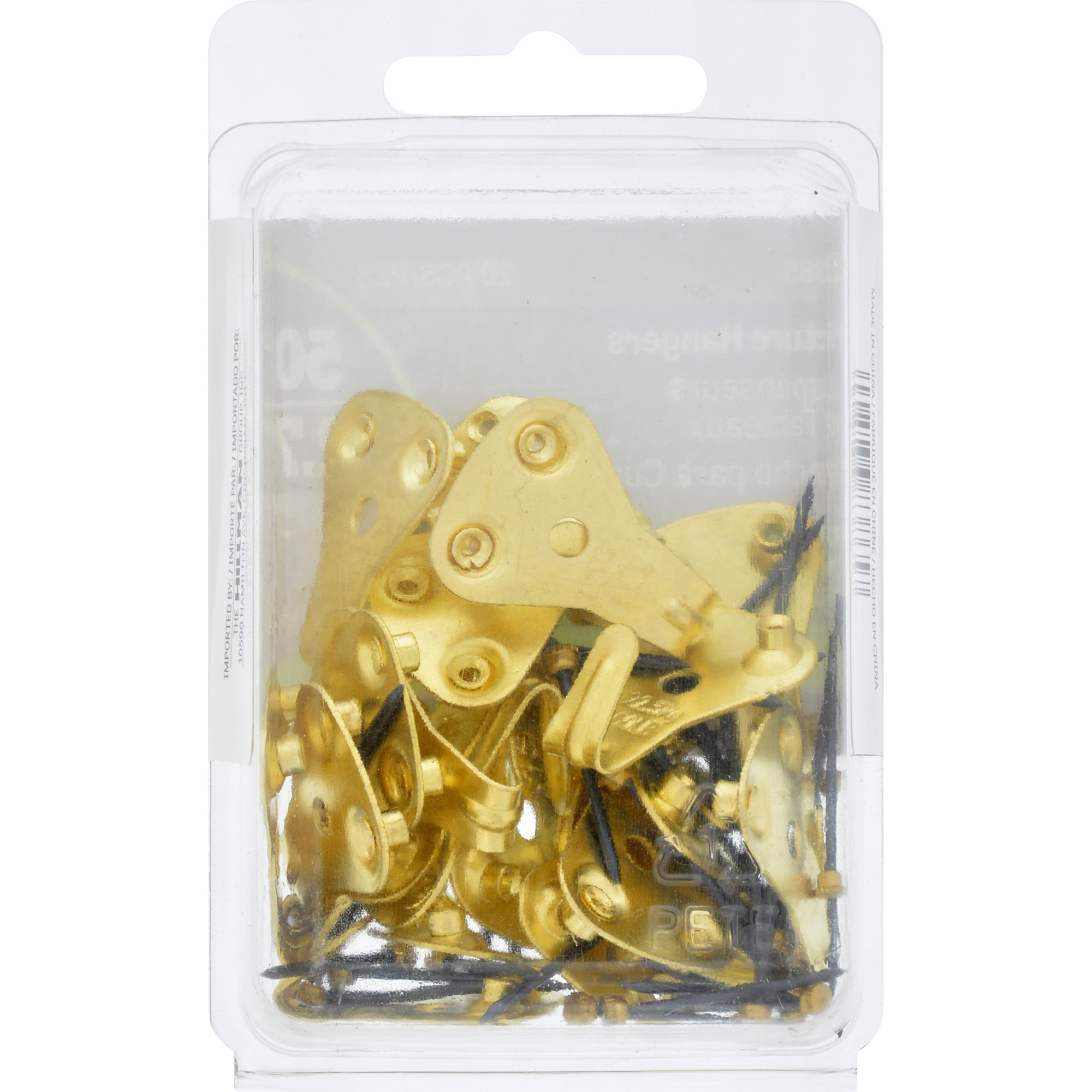 Hillman Professional Picture Hangers Brass 50lb 20 Pack
