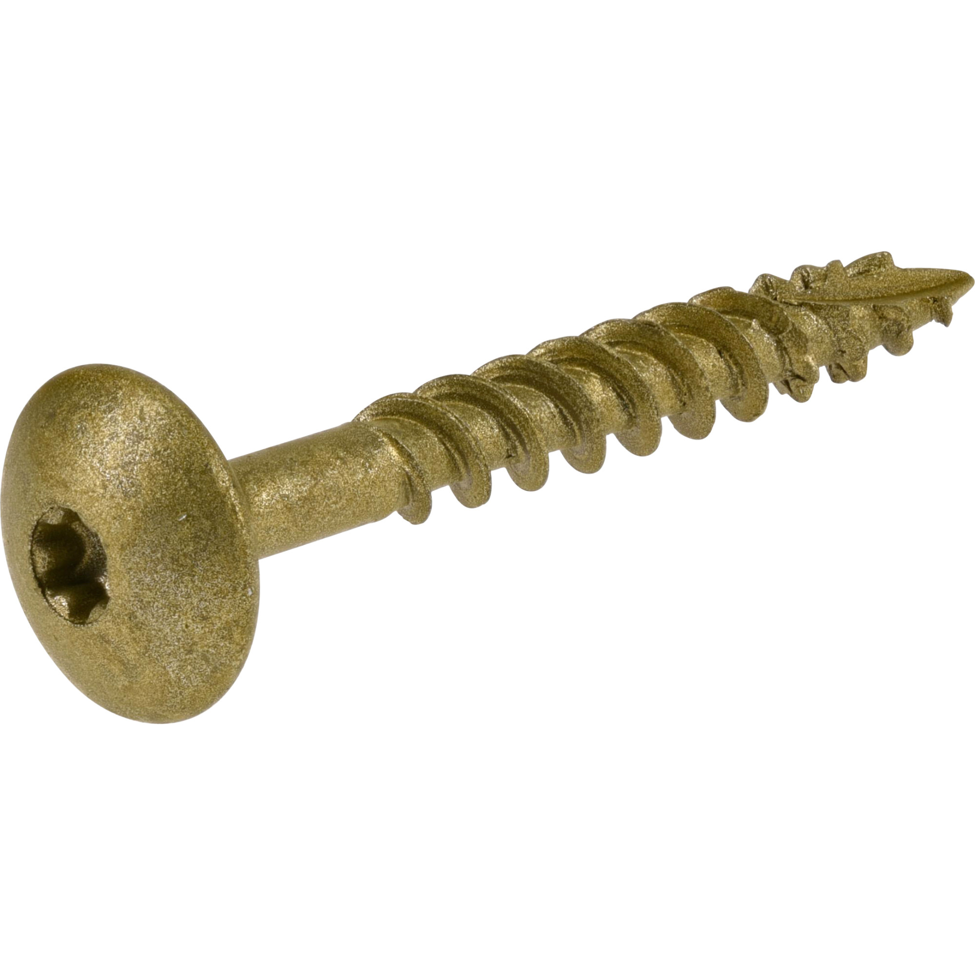 Power Pro Bronze Star Drive Construction Lag Screws (1/4 in.-20 x 2 in.) - 50 pc