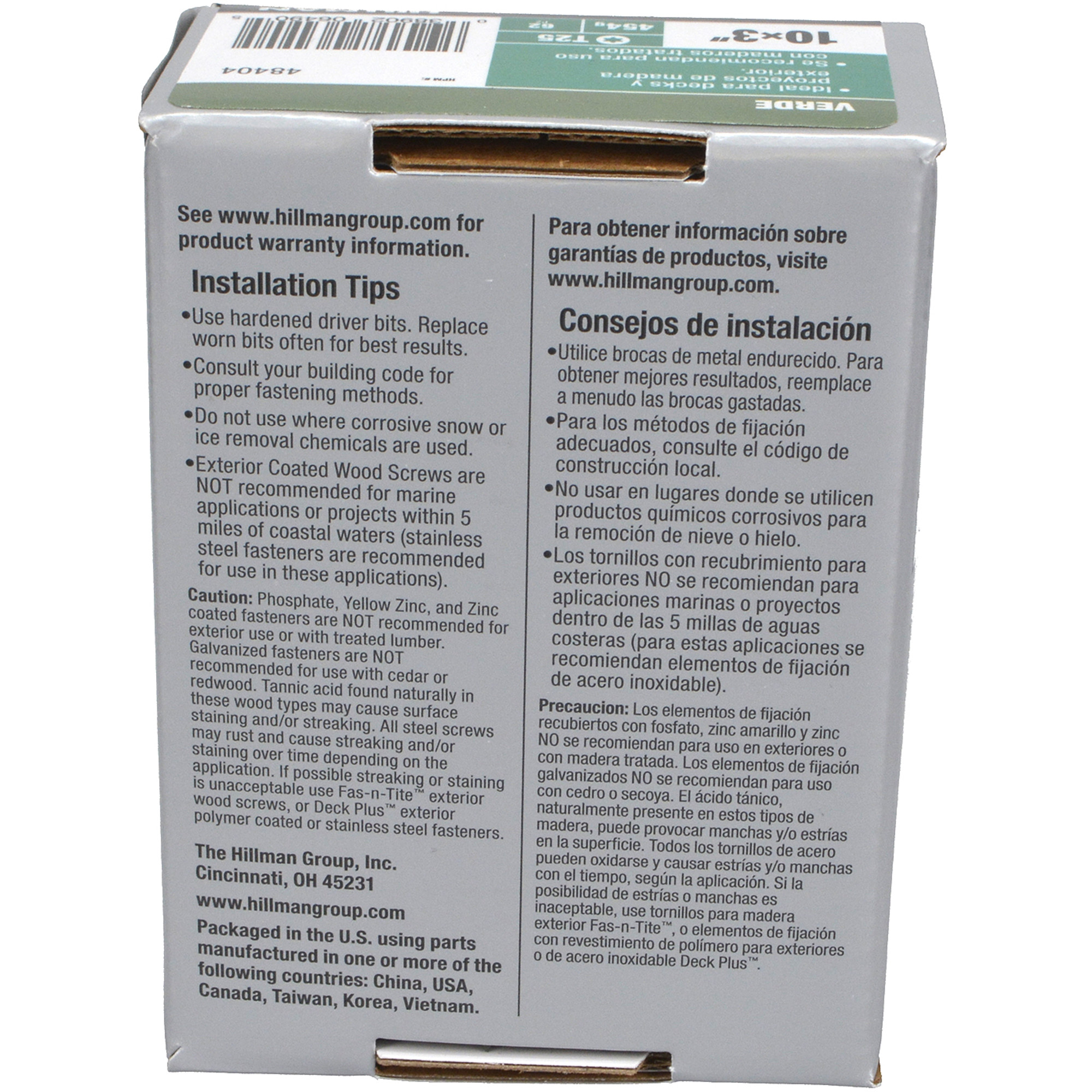 Deck Plus Green Deck Screws (#10 x 3 in.)