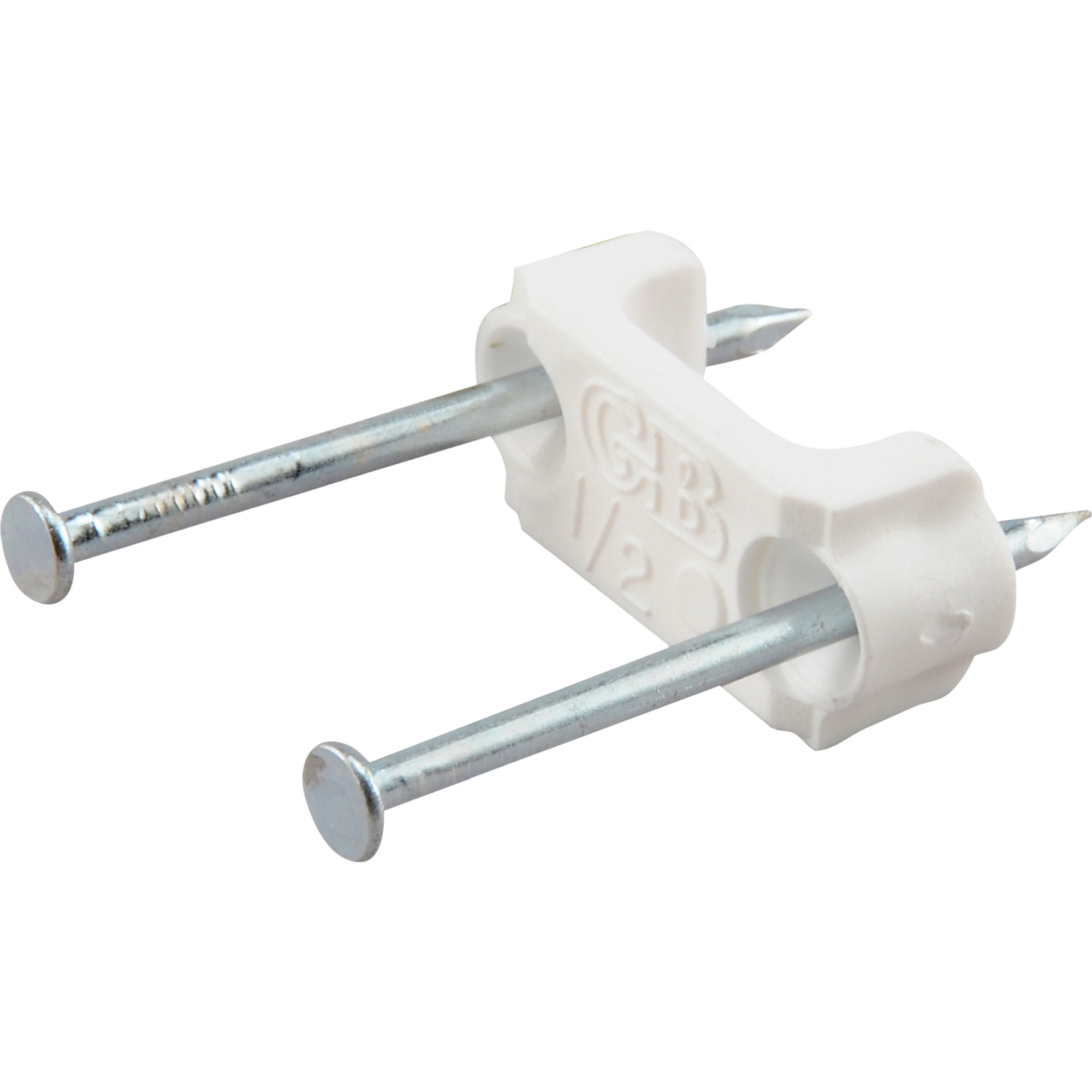 Hillman White Nail Wire Clip for 12-2 & 14-2 House Wire - 20 pc