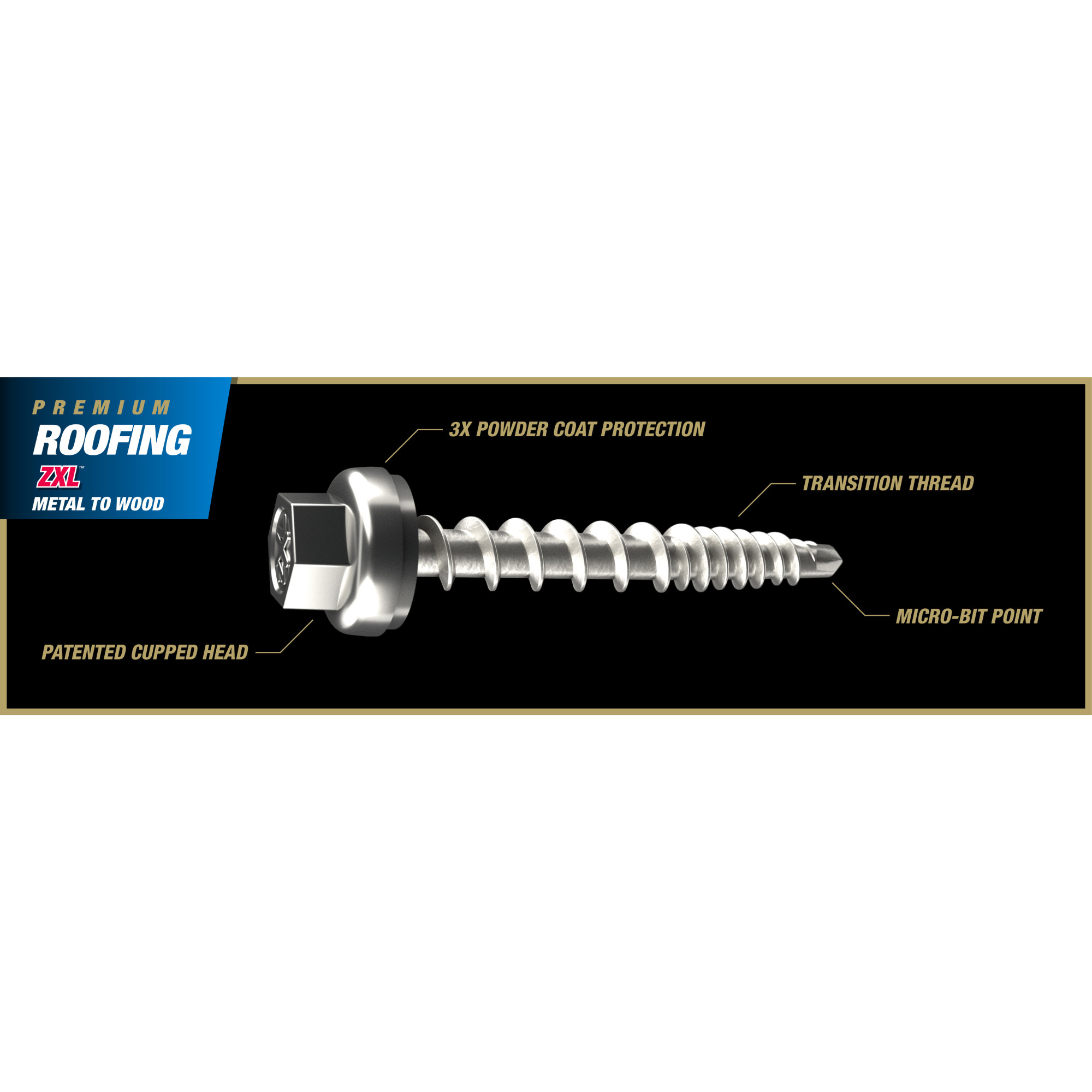 Power Pro Green Self Drilling Metal-to-Wood Roofing Screws (#10 x 1-1/2 in.)-250 pc