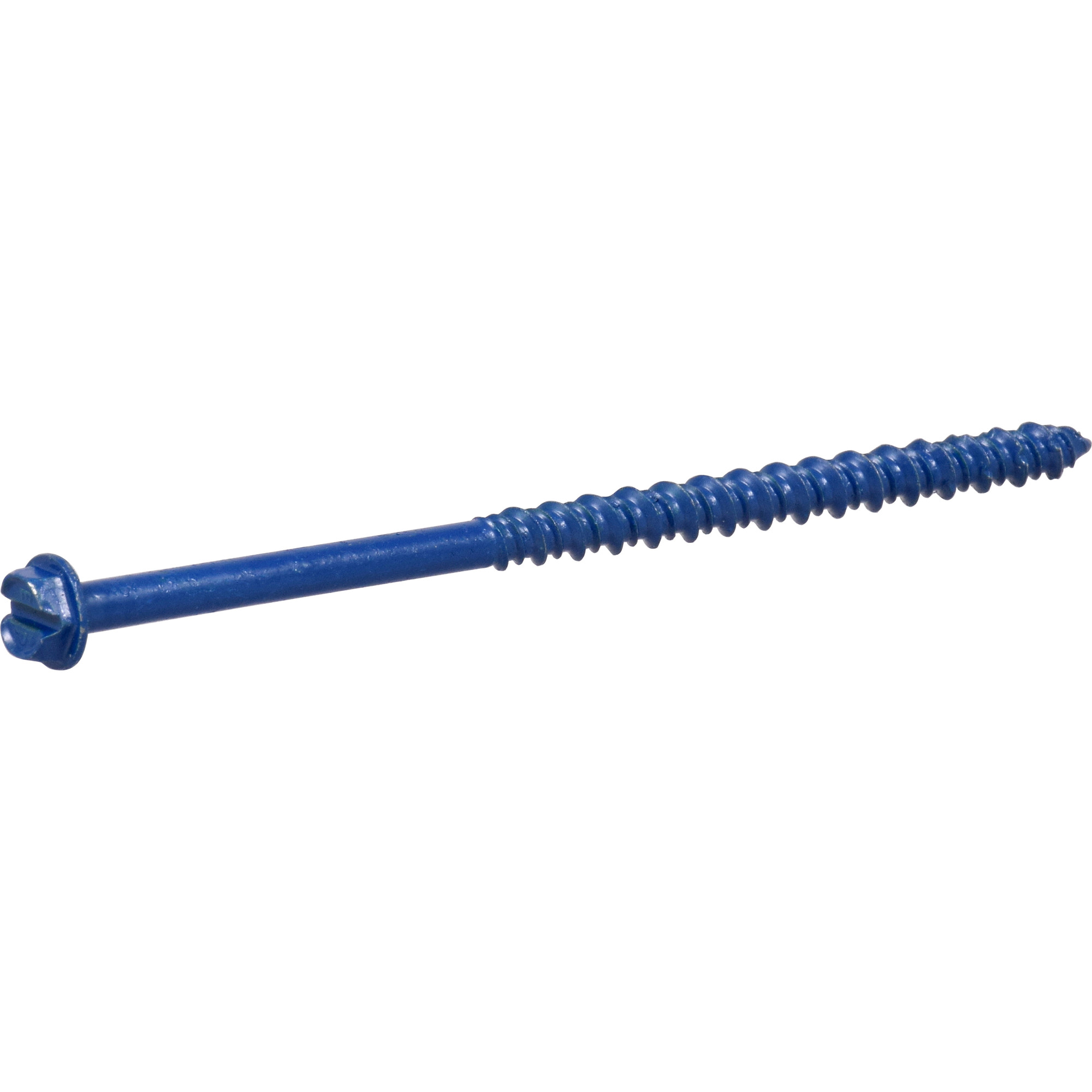 Hillman Blue Slotted Hex Washer-Head Tapper Concrete Screw Anchor(3/16 in.x 3-3/4 in.)-100 pc