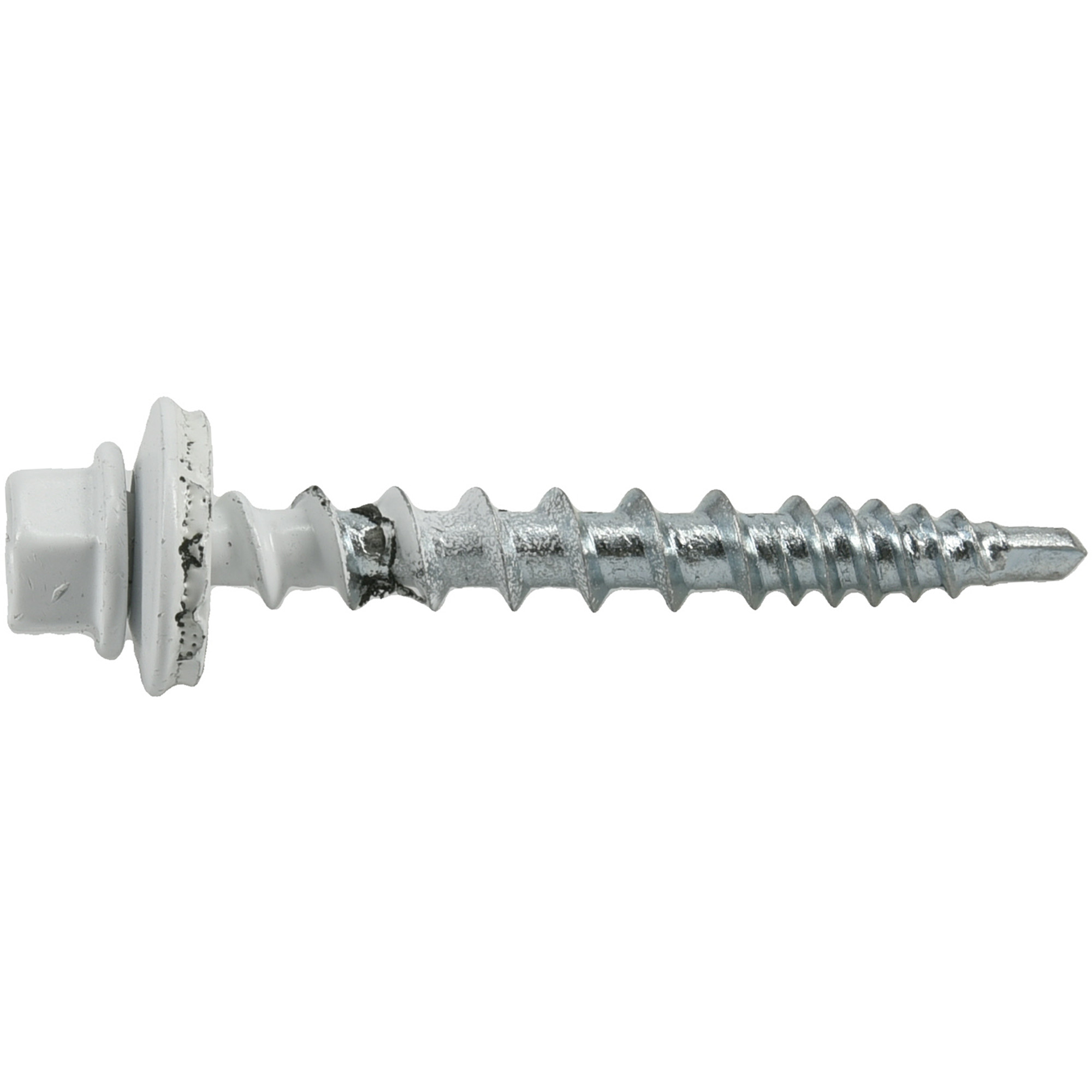 Power Pro White Self Drilling Metal-to-Wood Roofing Screws (#10 x 1-1/2 in.)-250 pc