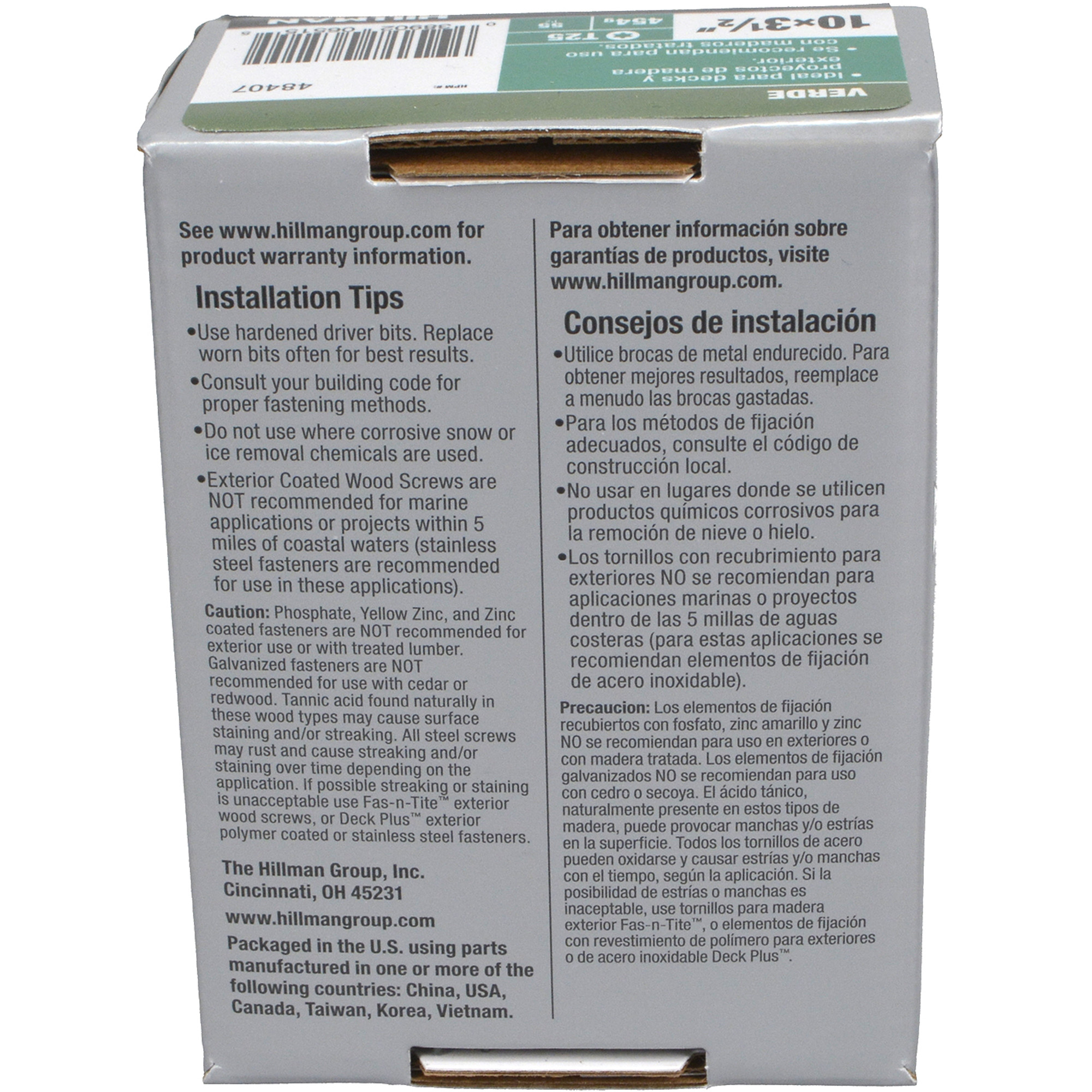 Deck Plus Green Deck Screws (#10 x 3-1/2 in.)