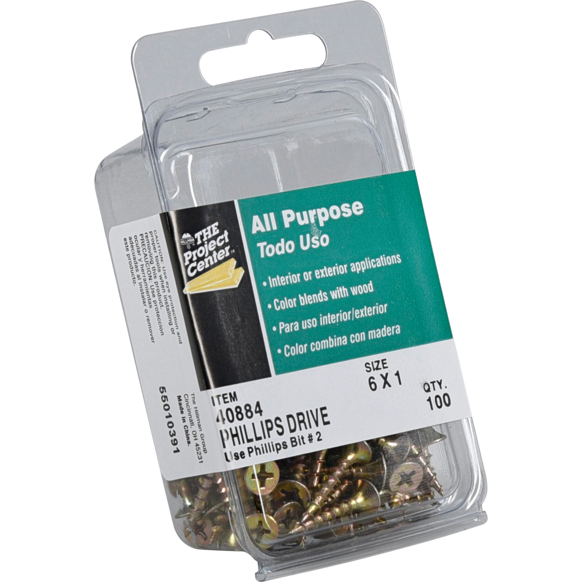 Hillman Bugle Head Phillips Interior Construction Wood Screws (#6 x 1 in.) - 100 pc