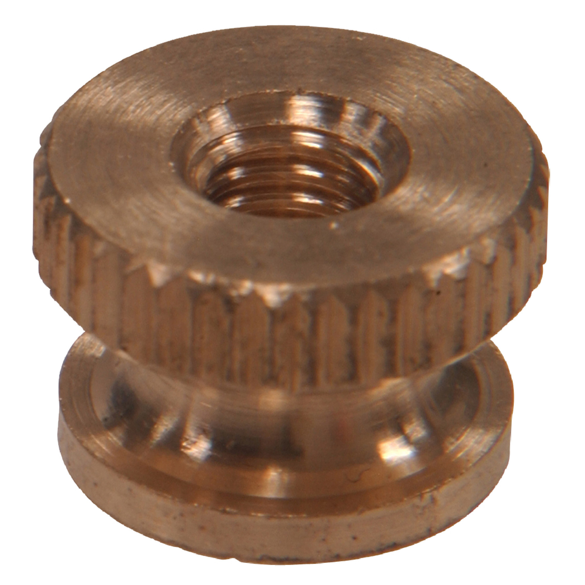 Hillman Brass Knurled Nuts (#6-32) - 15 pc