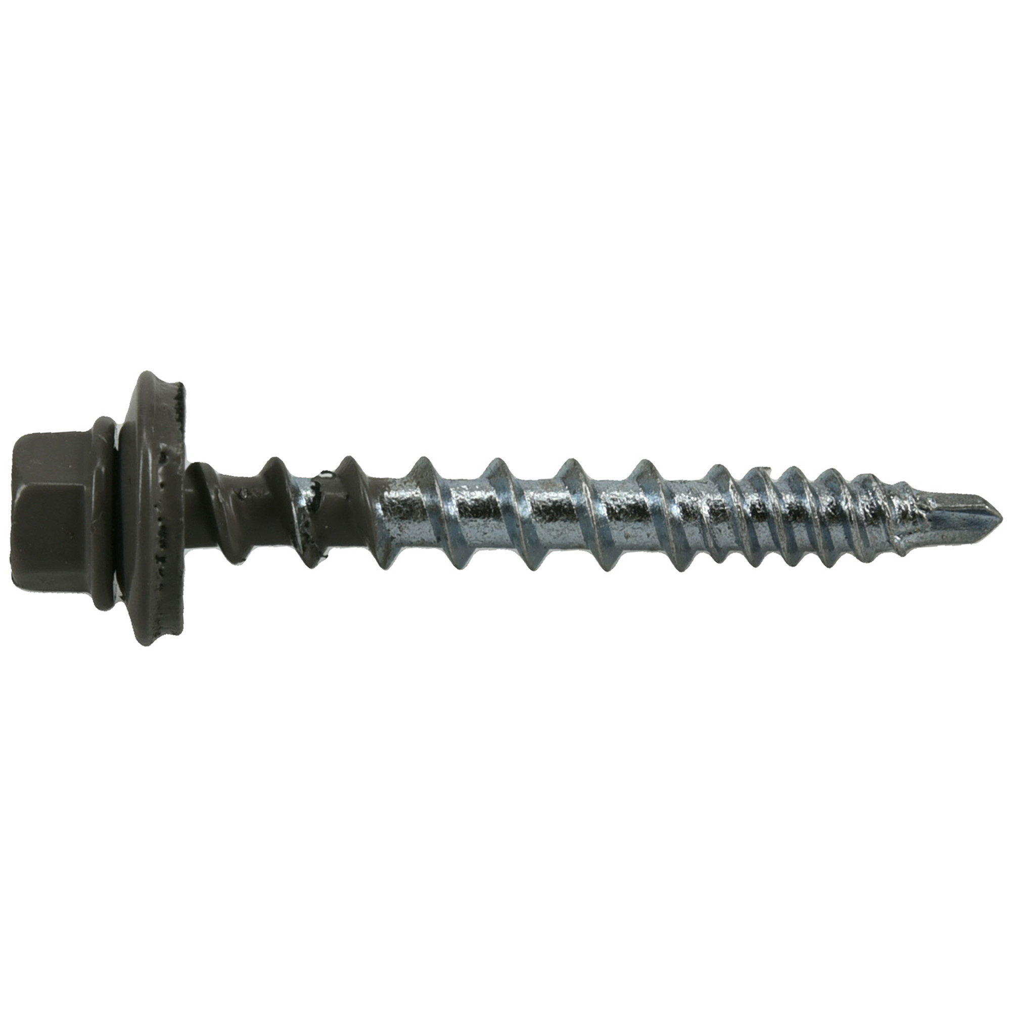 Power Pro Gray Self Drilling Metal-to-Wood Roofing Screws (#10 x 1-1/2 in.)-98 pc