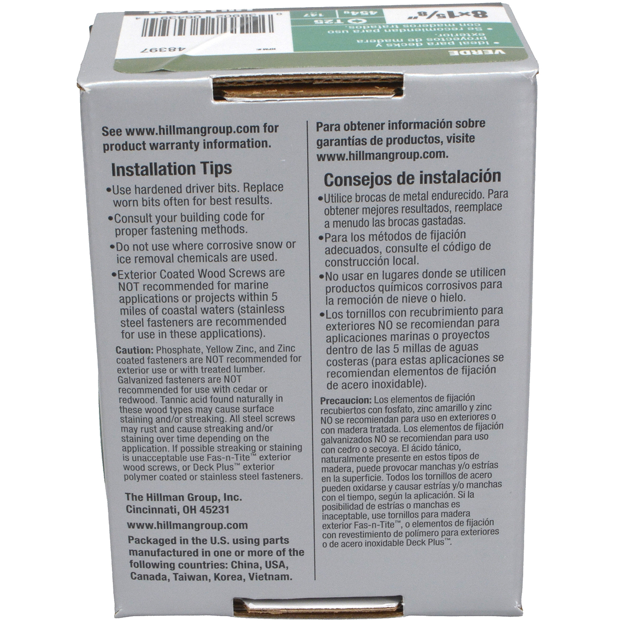 Deck Plus Green Deck Screws (#8 x 1-5/8 in.)