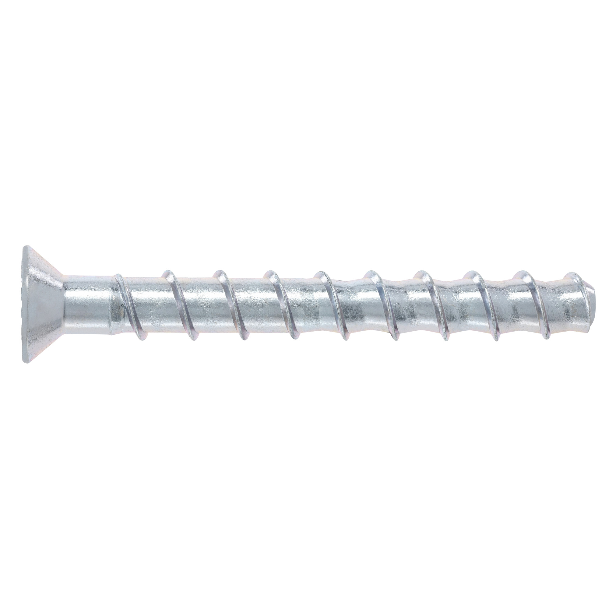 Power Pro Zinc Flat Head Screw-Bolt+ Anchors (1/2 in. x 5 in.) - 10 pc