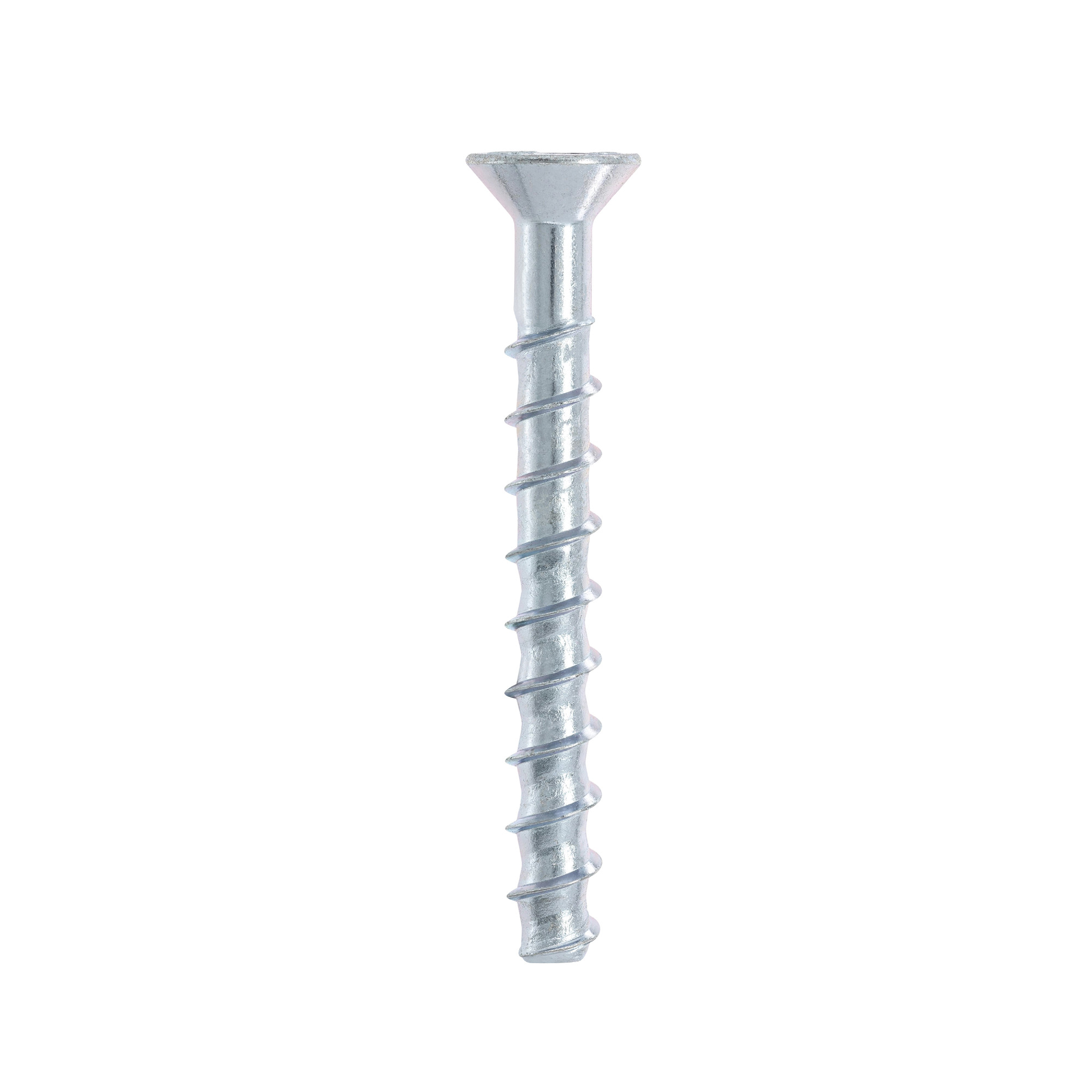 Power Pro Zinc Flat Head Screw-Bolt+ Anchor (1/2 in. x 4 in.) - 10 pc