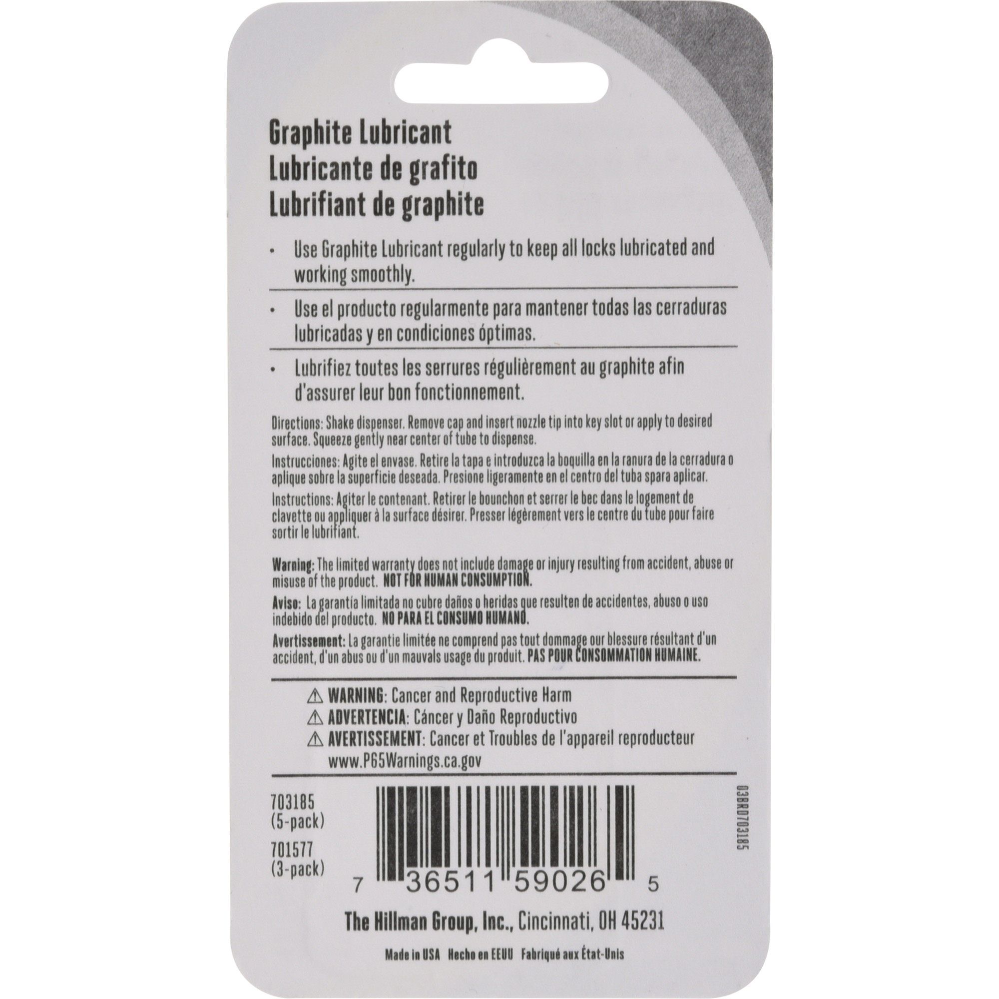 Hillman Graphite Lubricant