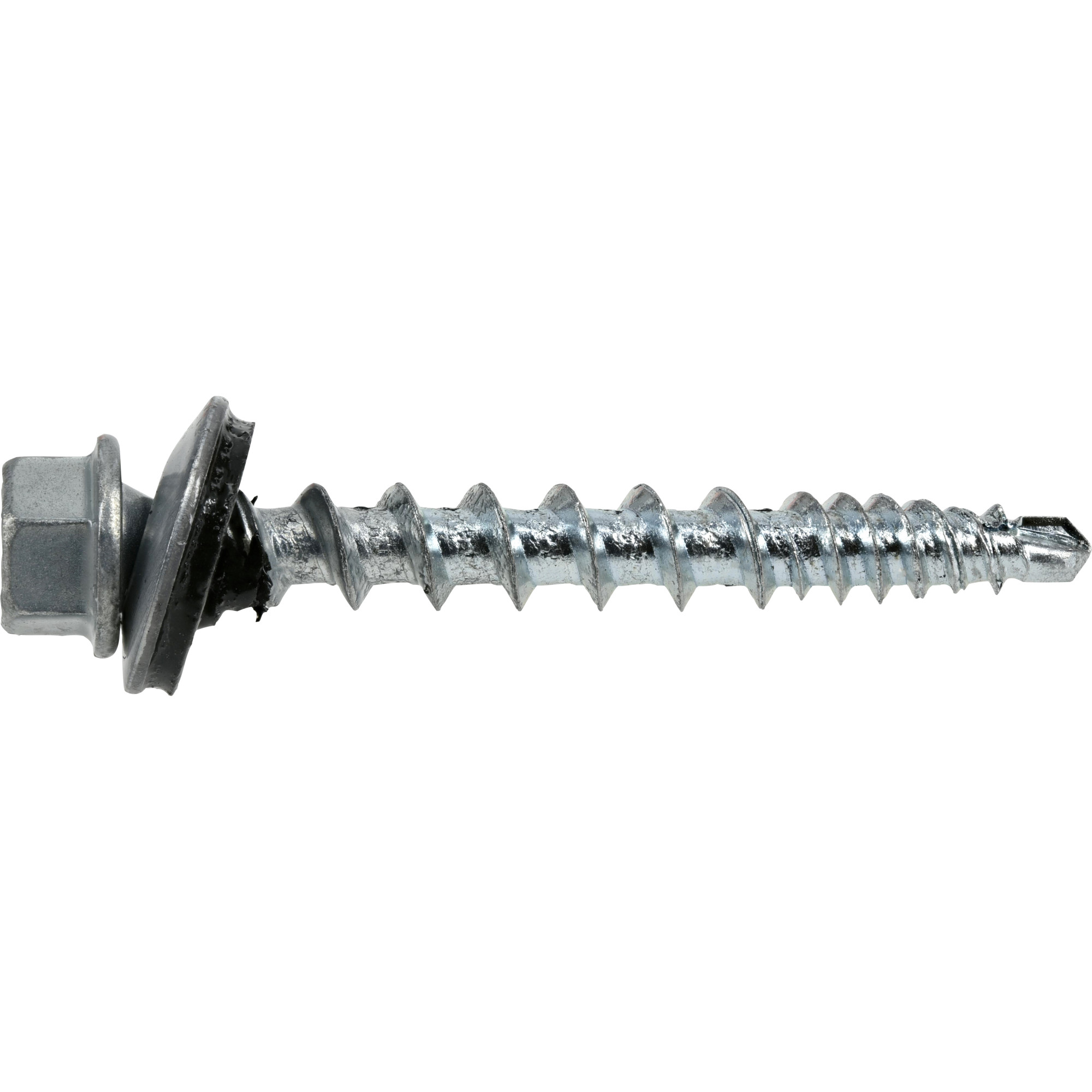 Power Pro Silver Self Drilling Metal-to-Wood Roofing Screws (#10 x 1-1/2 in.)-250pc