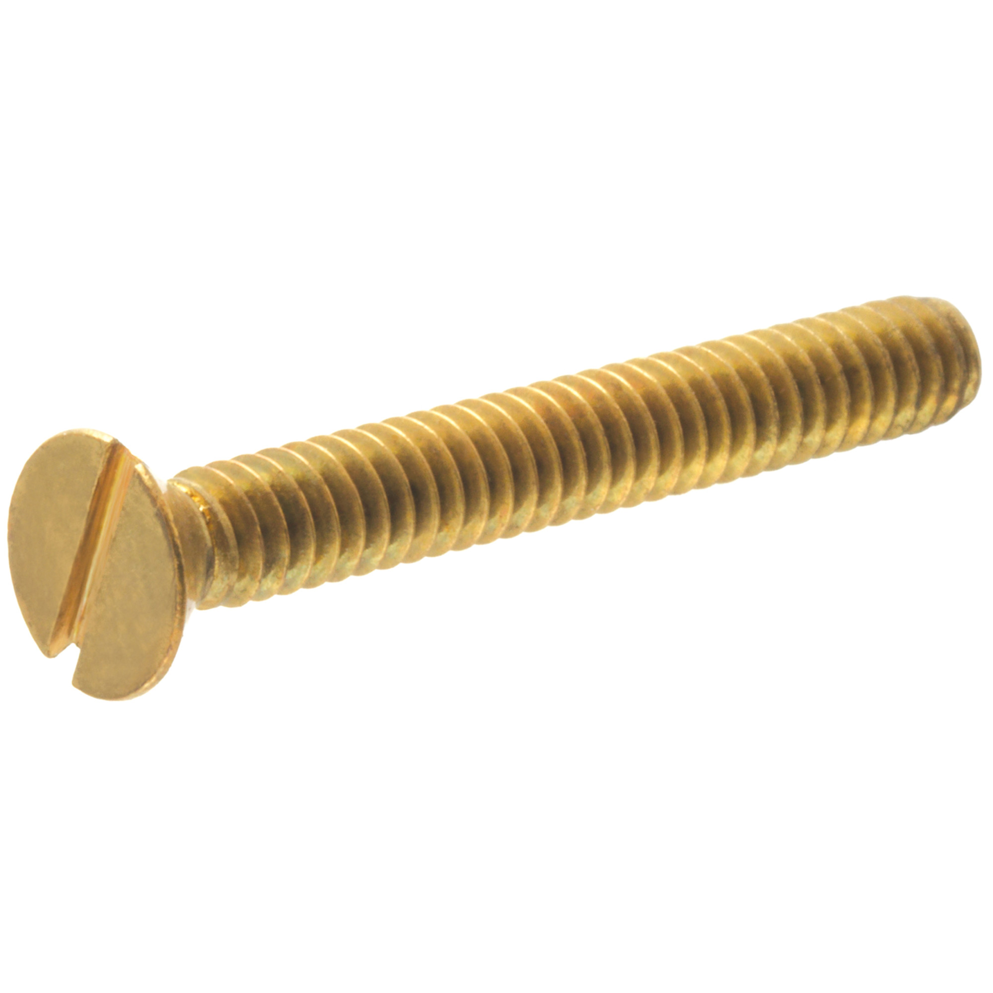 Hillman Slotted Flat-Head Brass Machine Screws (#4-40 x 1 in.)