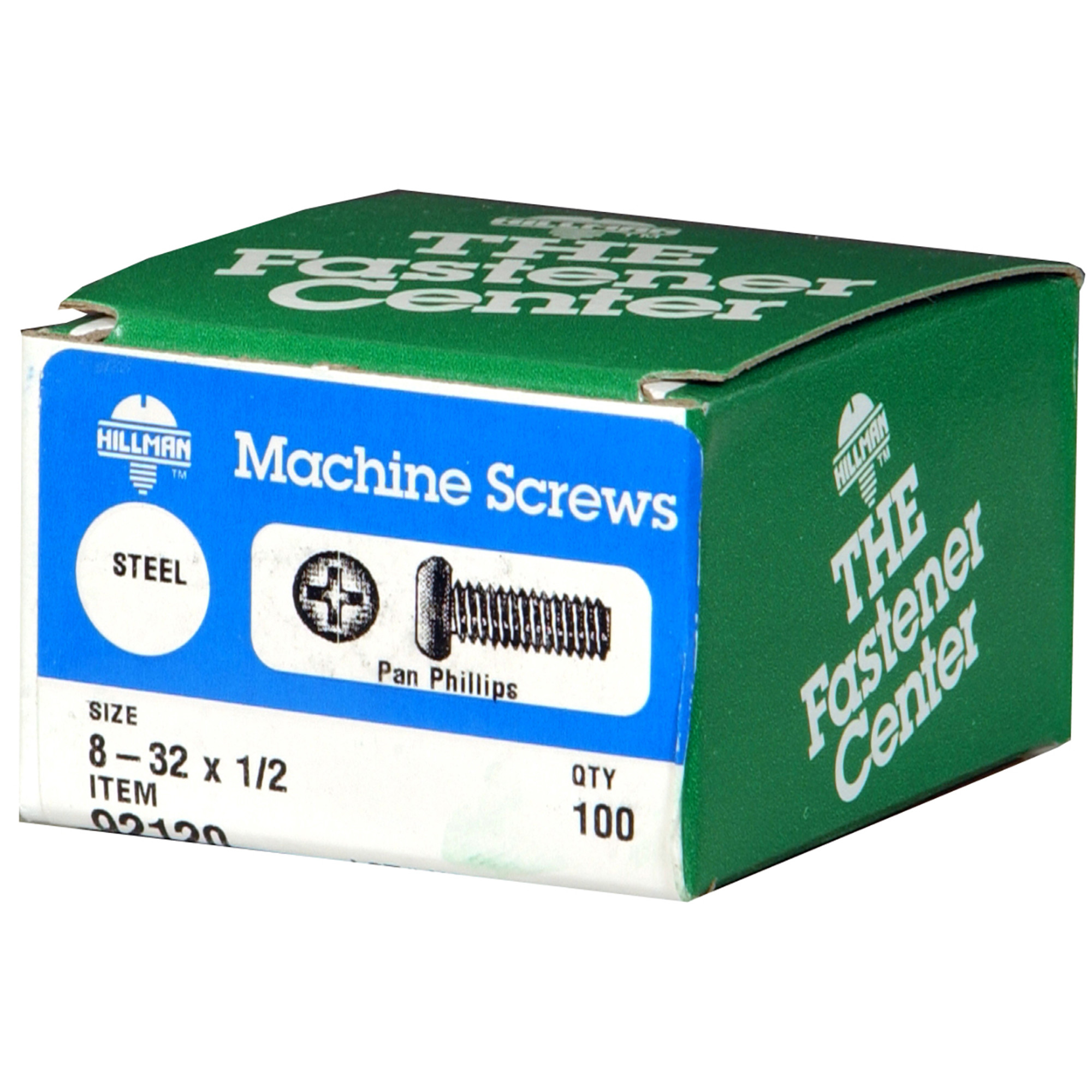 Hillman Zinc Pan Head Phillips Machine Screw #8-32 x 1/2 in.