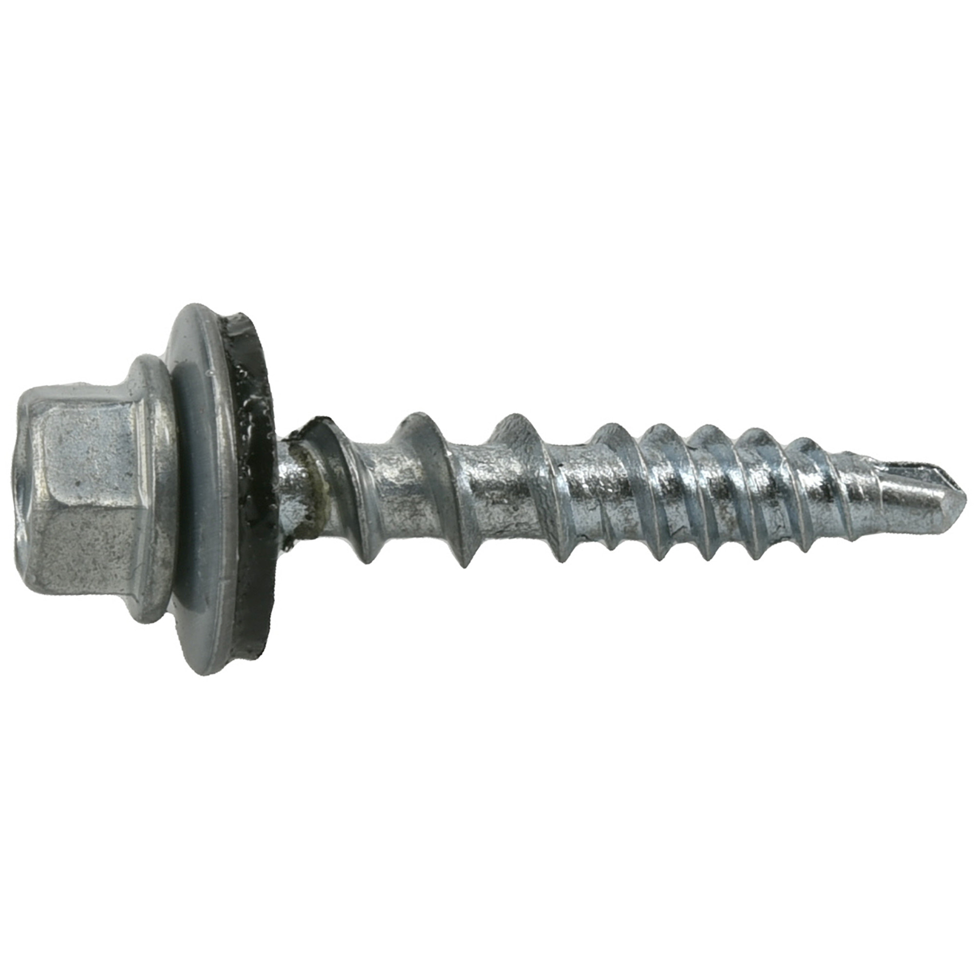 Power Pro Silver Self Drilling Metal-to-Wood Roofing Screws (#10 x 1 in.) - 250 pc