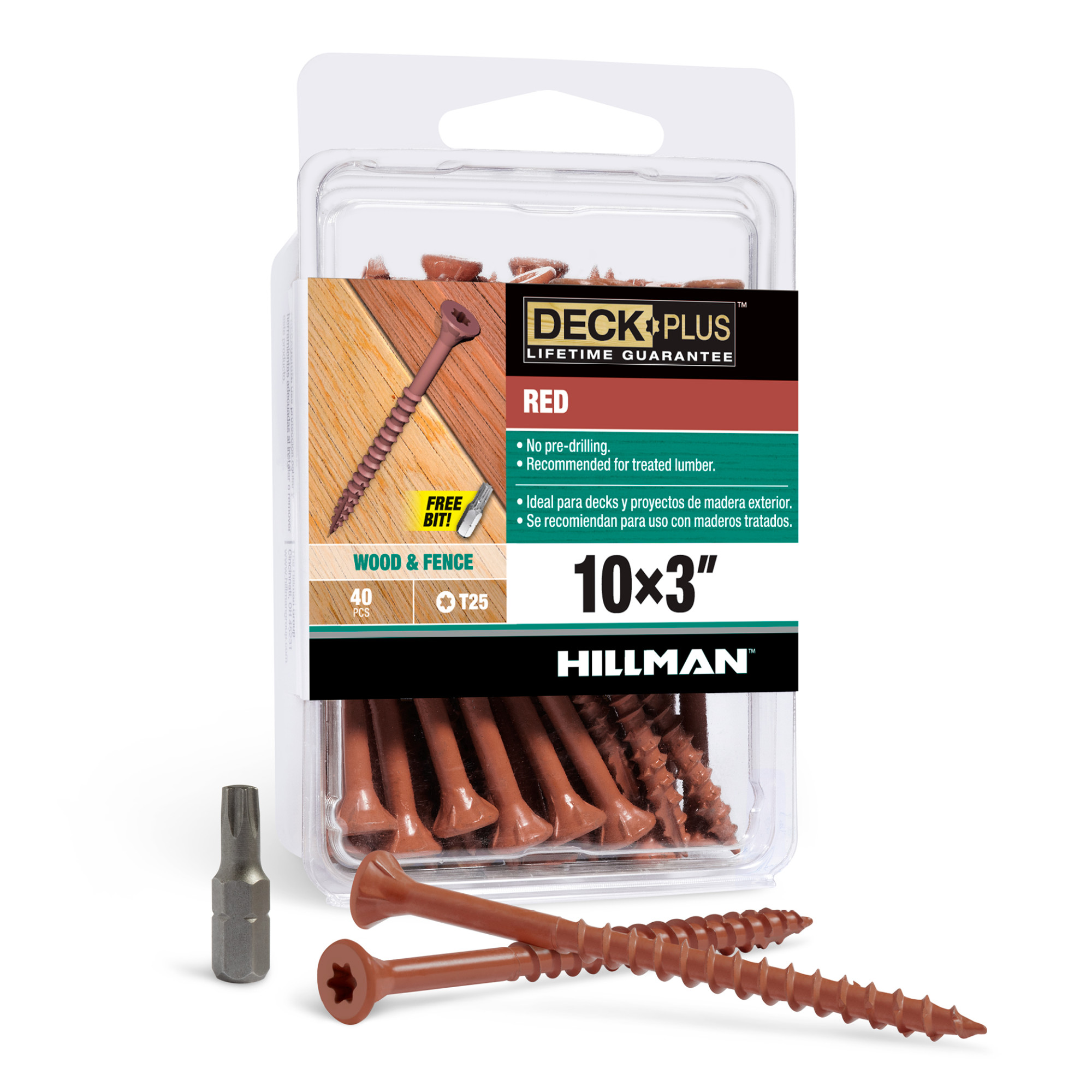 Deck Plus Red Deck Screws (#10 x 3 in.)