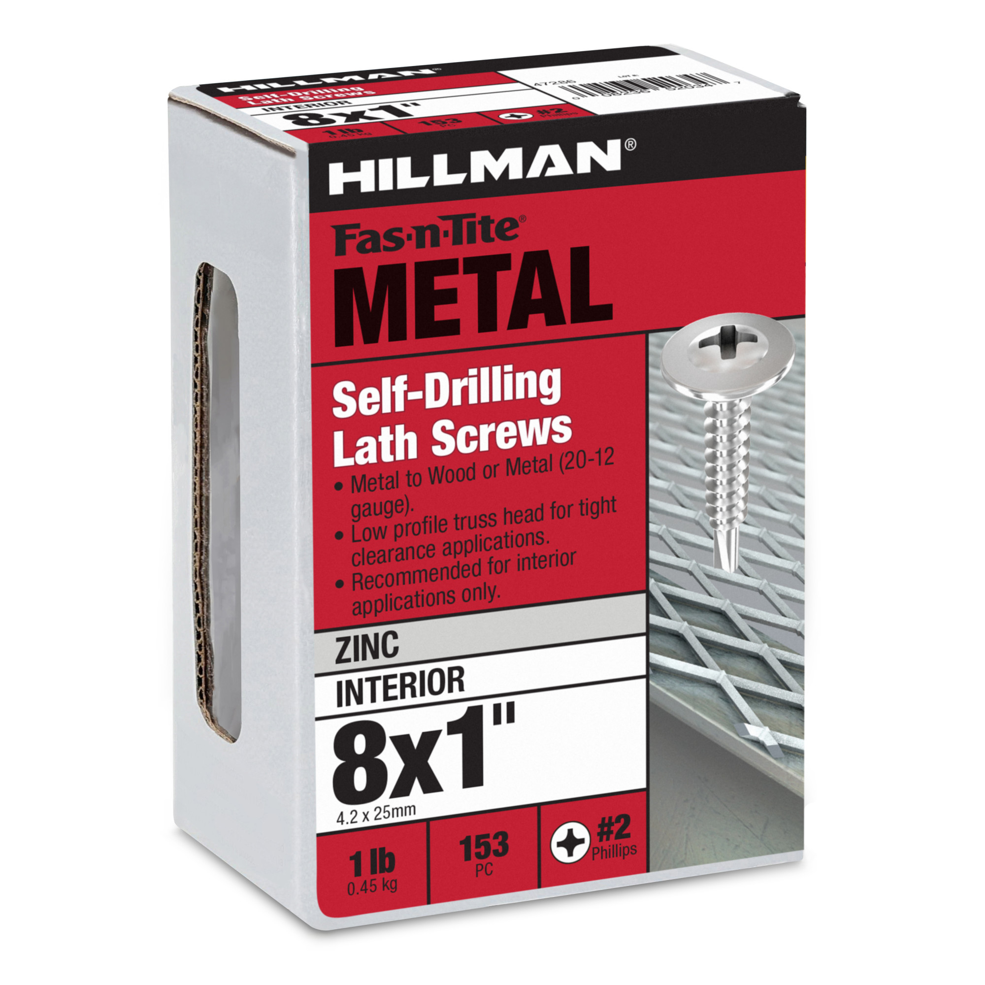 Hillman Truss Washer Head Self Drilling Lath Screws (#8 x 1 in.)