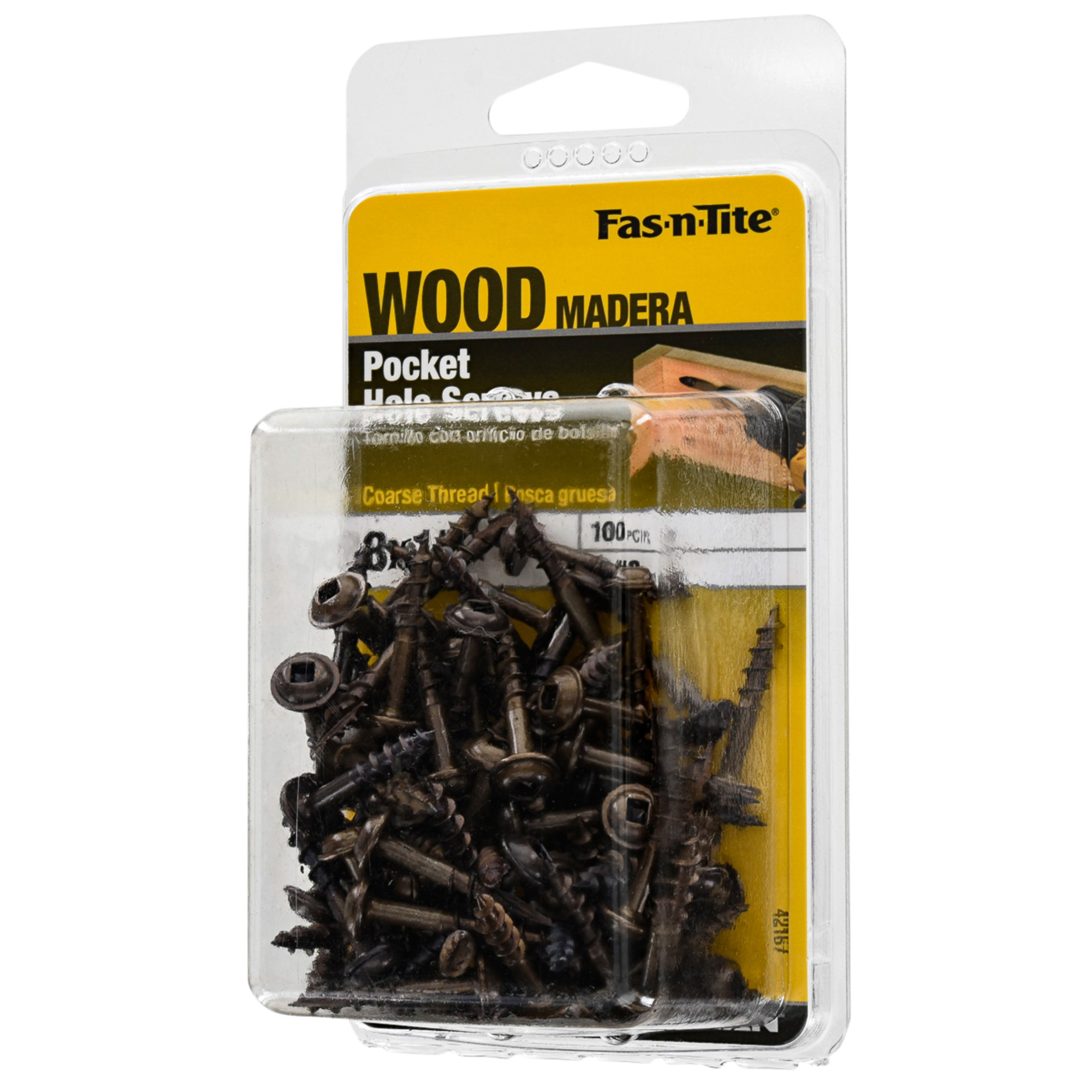 Hillman Pockethole Screws (#8 x 1 in.) - 100pc