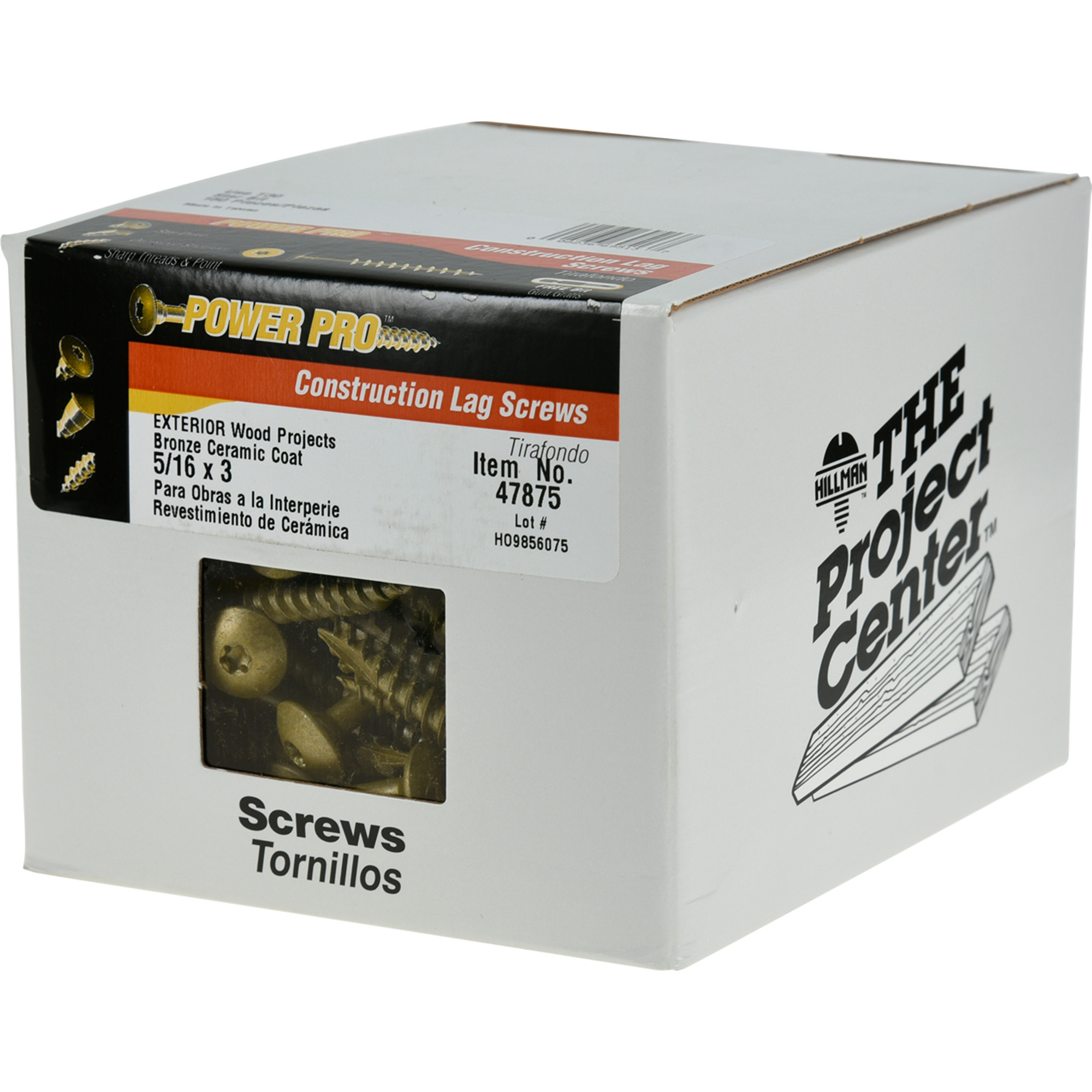 Power Pro Bronze Star Drive Construction Lag Screws (5/16 in.x 3 in.) - 150 pc