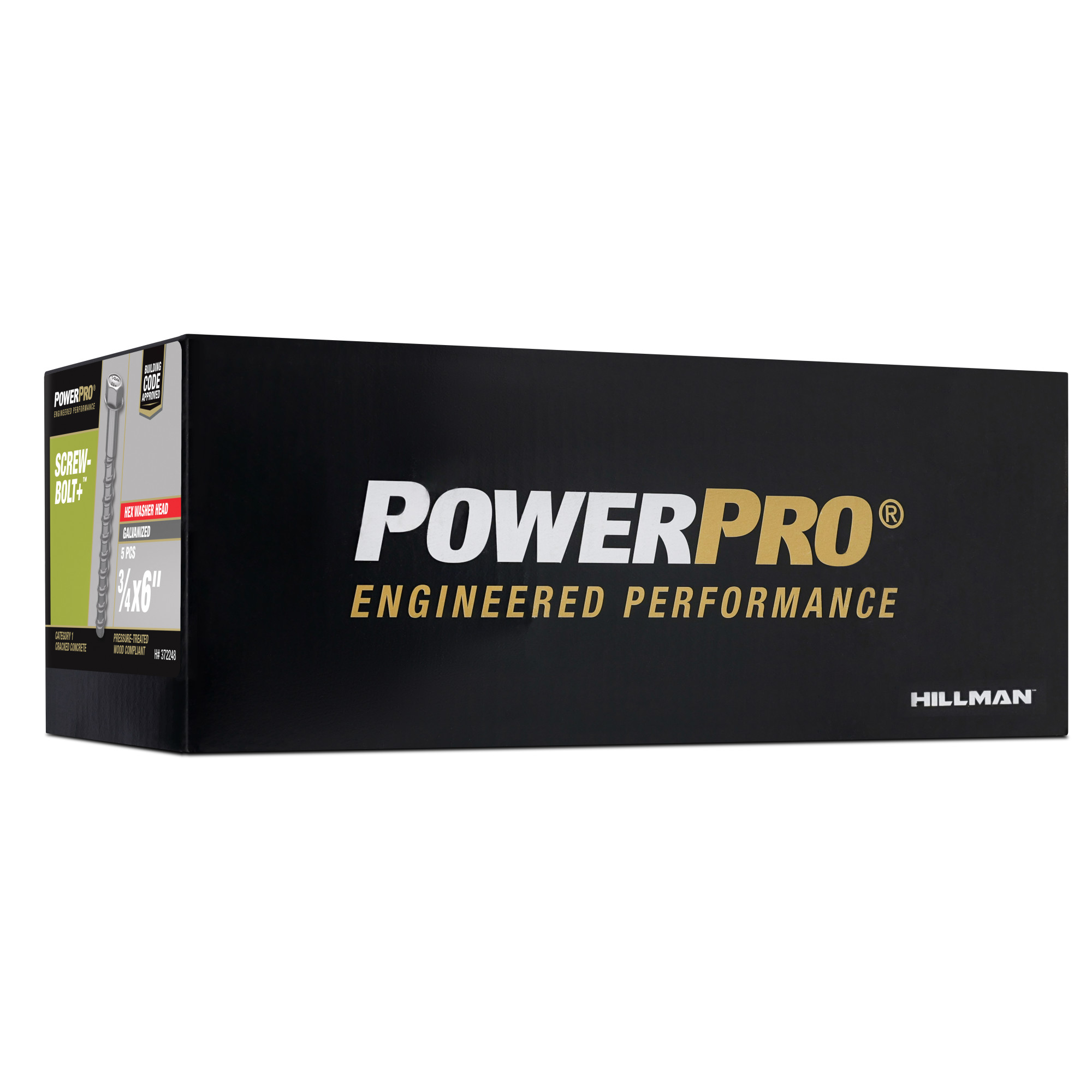 Hillman Galvanized Screw-Bolt+ Anchor (3/4 in. x 6 in.) - 5 pc