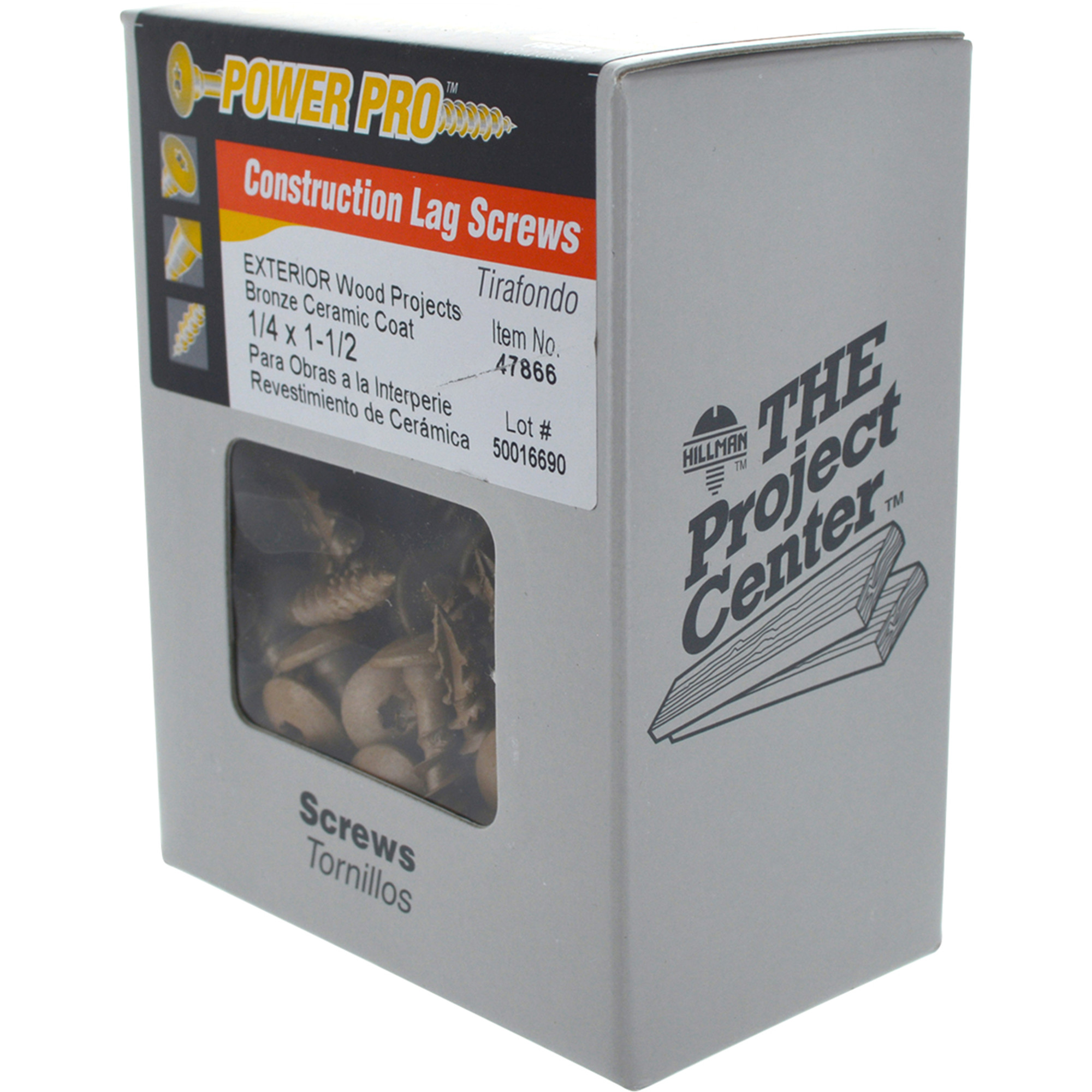 Power Pro Bronze Star Drive Construction Lag Screws (1/4 in.-20 x 1-1/2 in.) - 75 pc