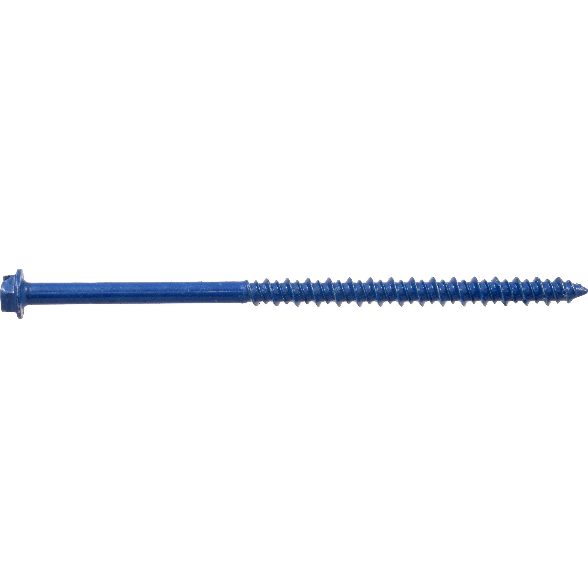 Hillman Blue Slotted Hex Washer-Head Tapper Concrete Screw Anchor(3/16 in.x 3-3/4 in.)-100 pc