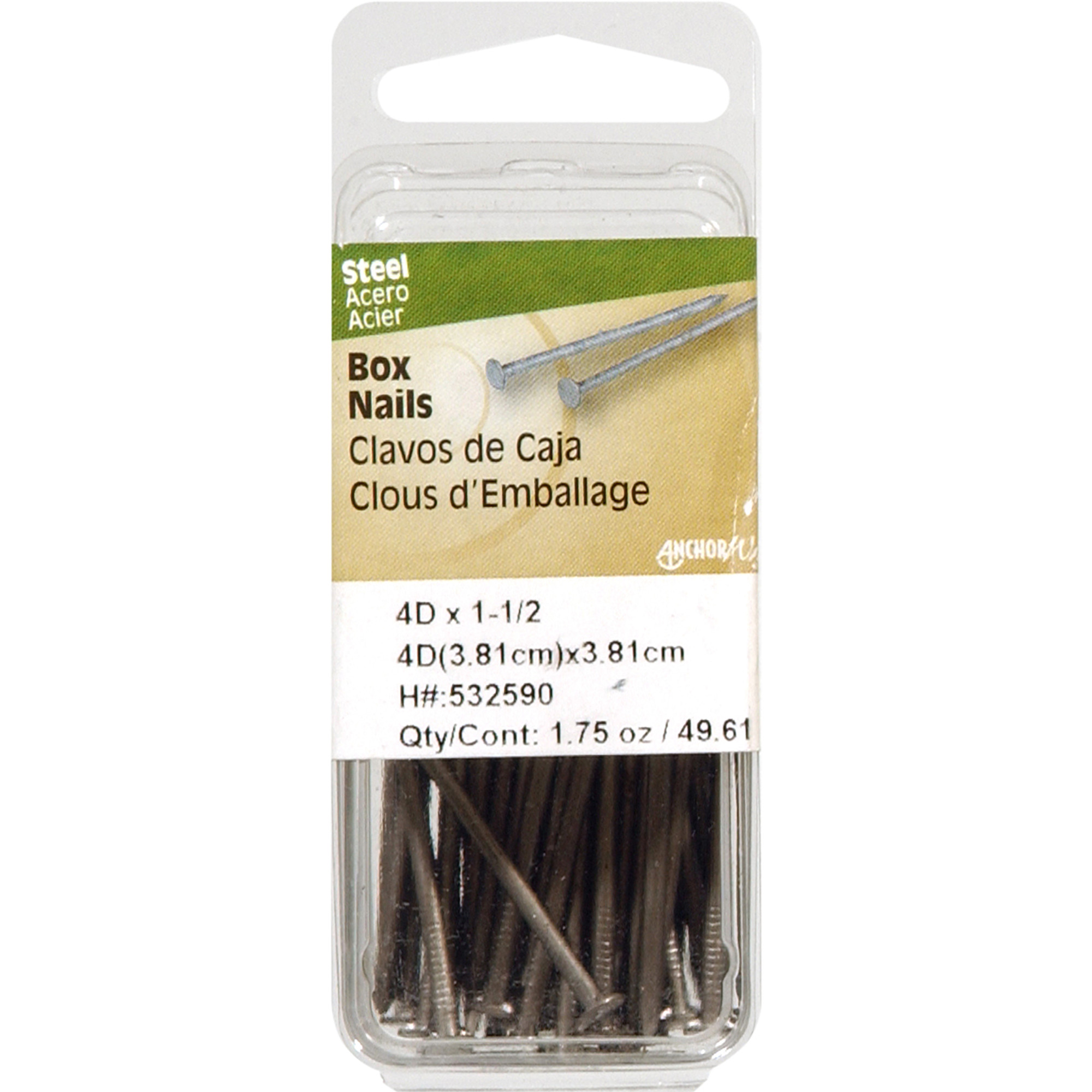 Hillman Bright Box Nails (1-1/2 in.) - 1.75 oz.