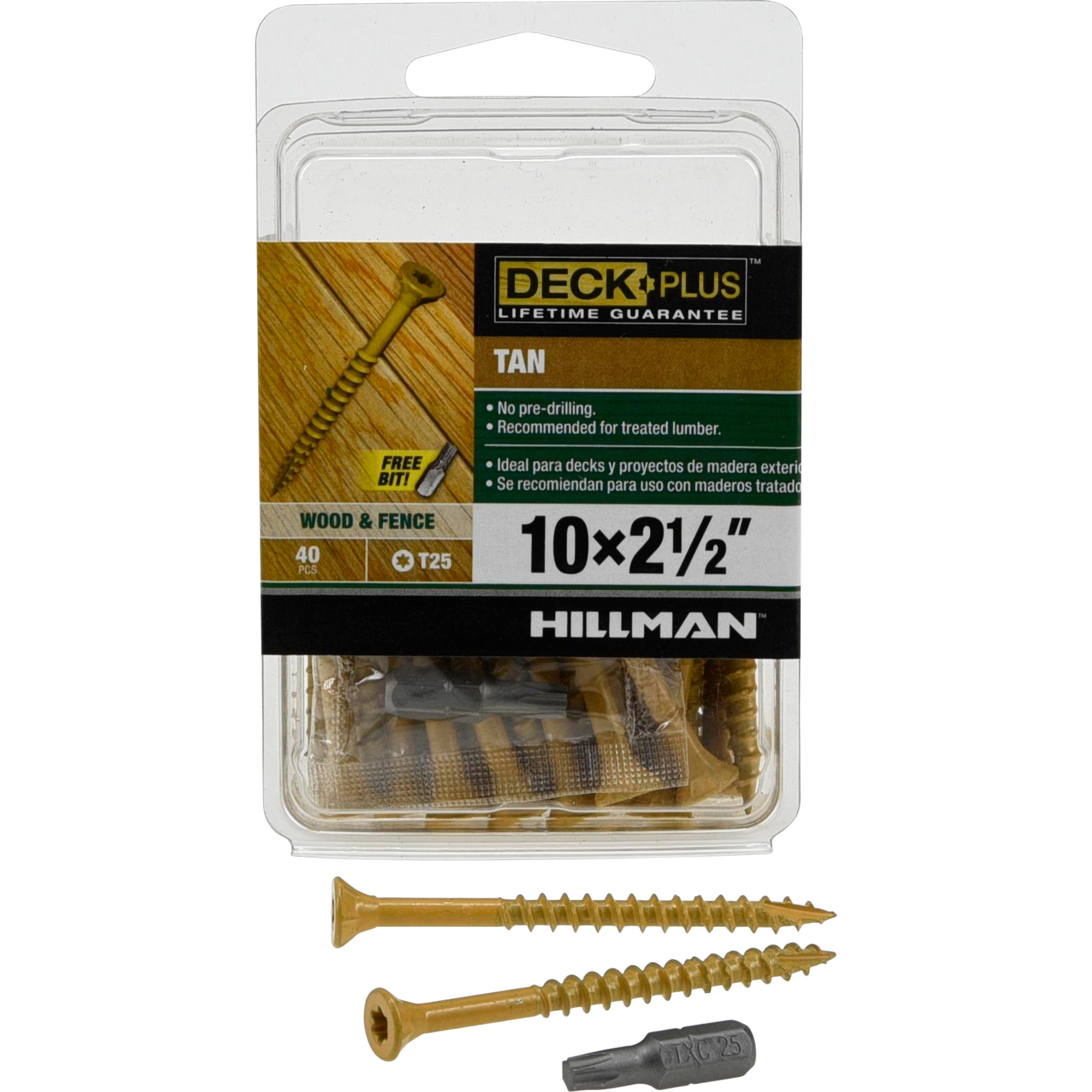 Deck Plus Tan Deck Screws (#10 x 2-1/2 in.)