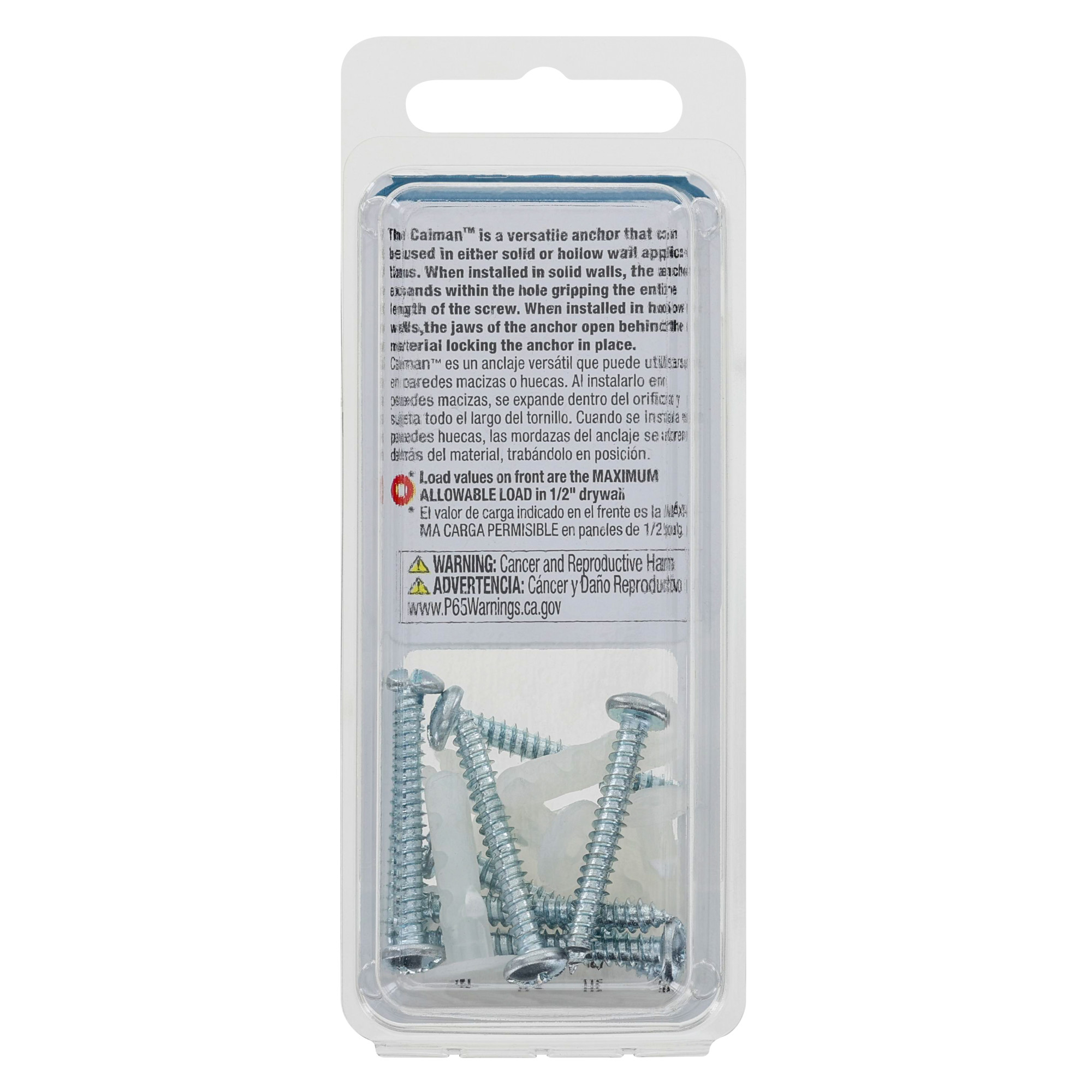 Hillman CAIMAN Nylon Wall Anchor (#4-10) - 8 pc