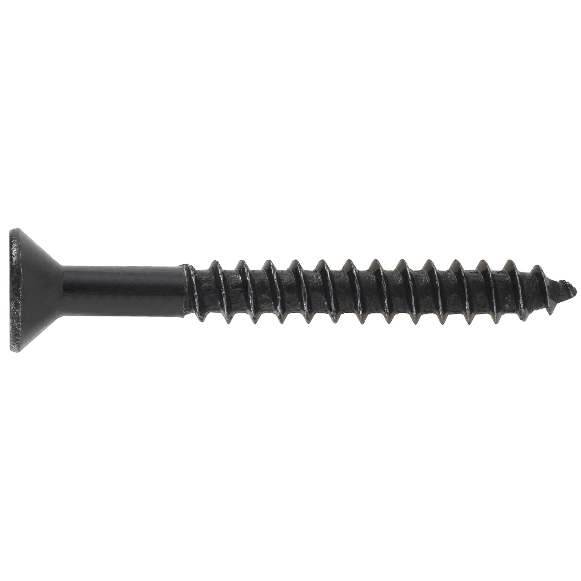 Hillman Phillips Flat Black Zinc Wood Screws (#9 x 1 in.)