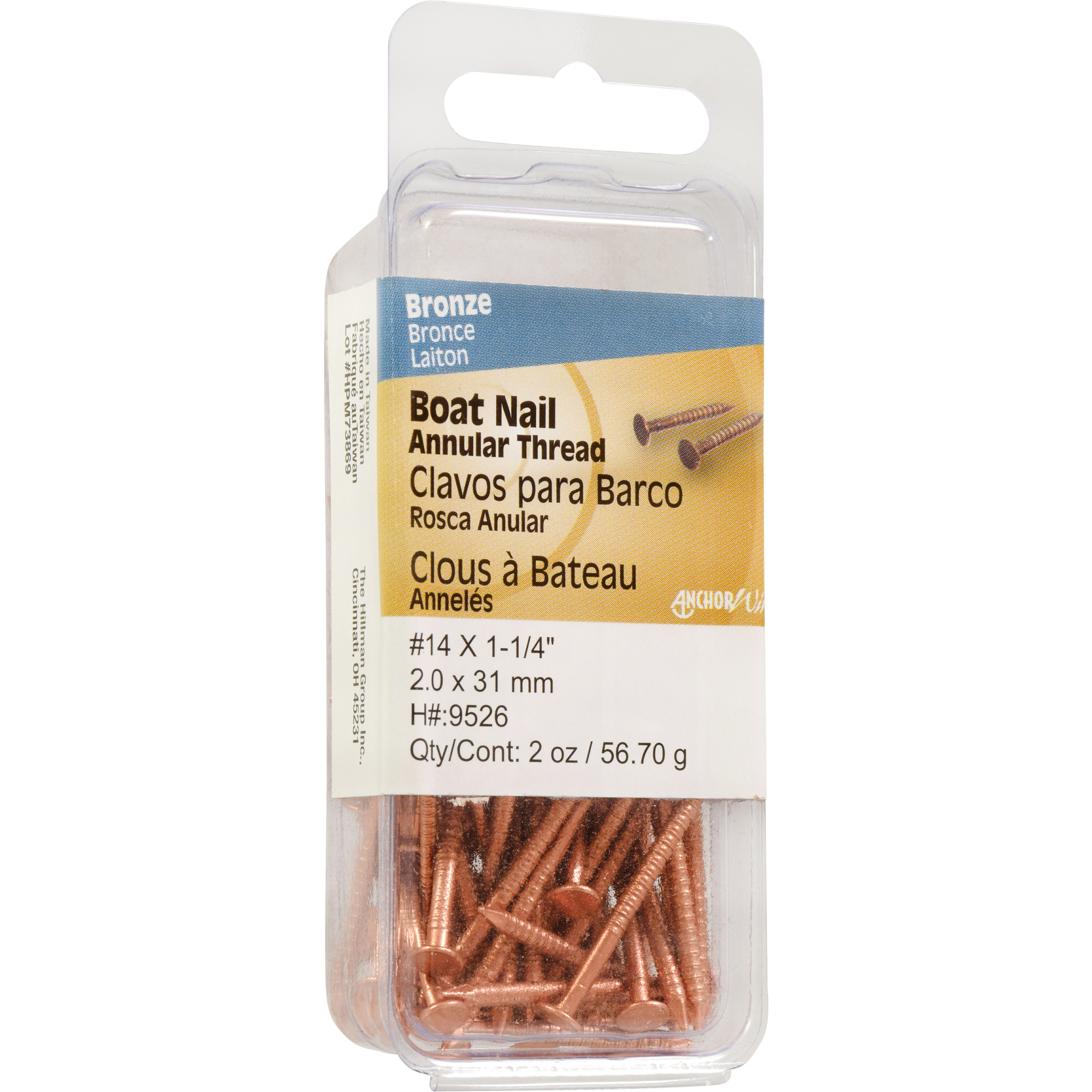 Anchor Wire Bronze Boat Nails (1-1/4 in.) - 2 oz.