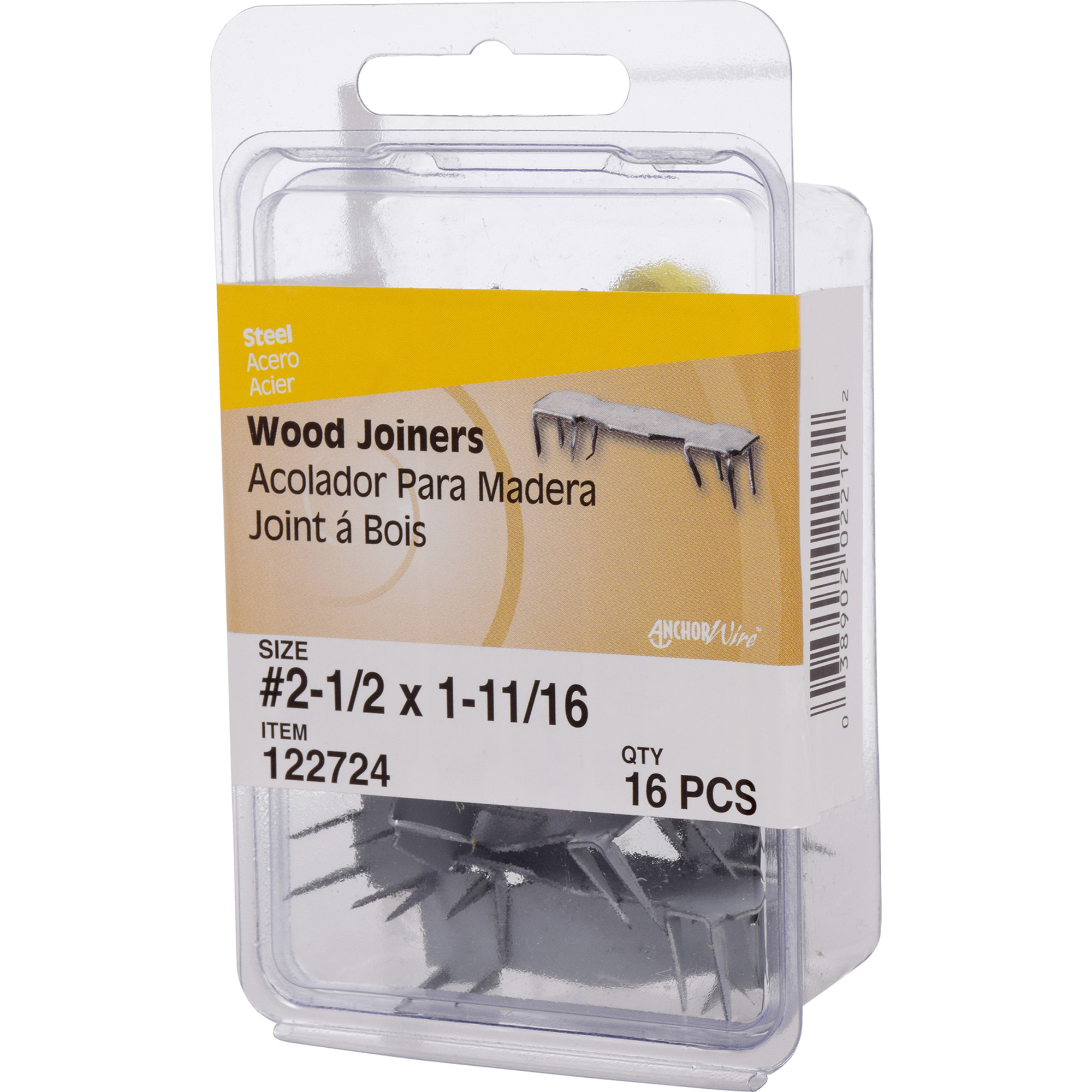 Anchor Wire Bright Wood Joiners (#2) - 16 pc