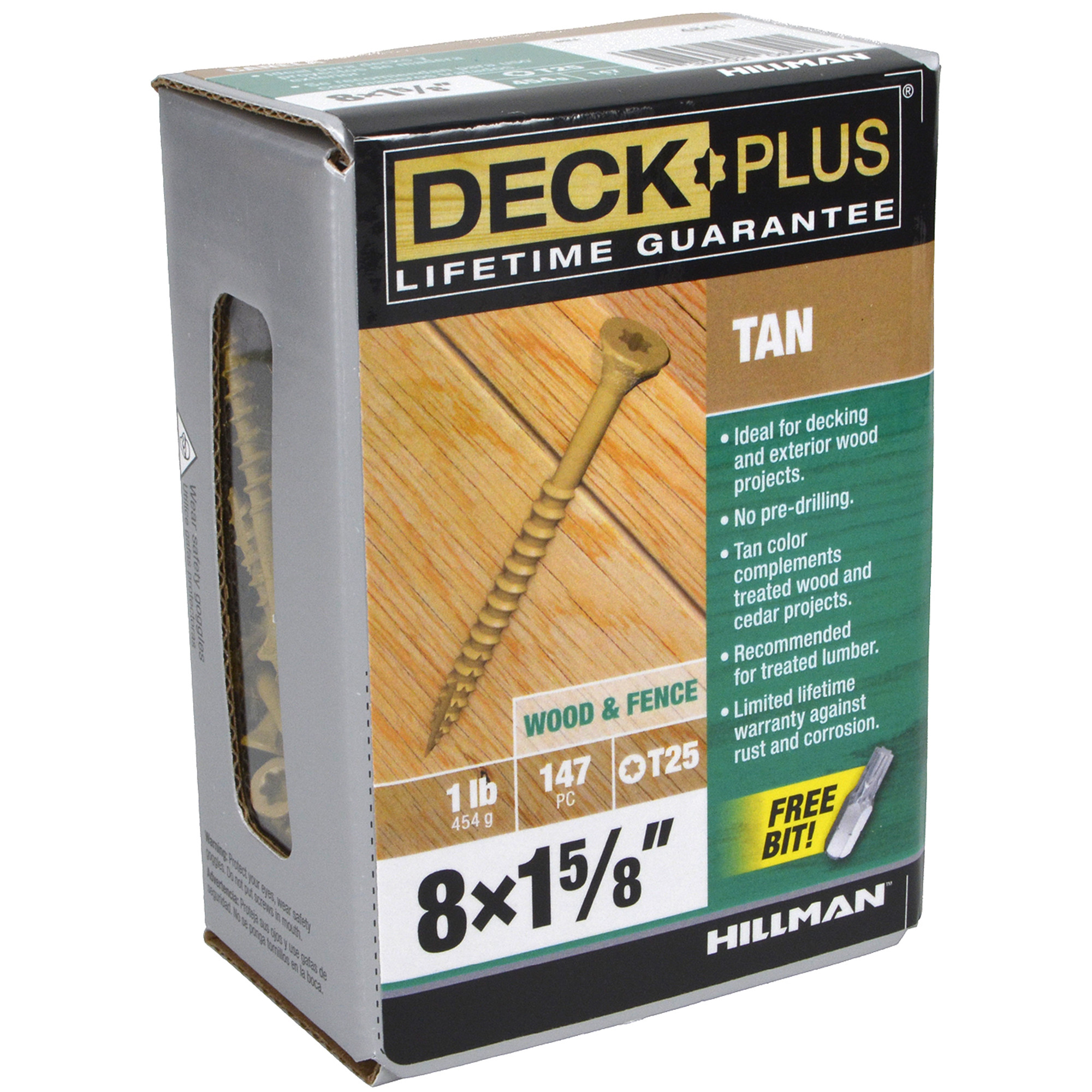 Deck Plus Tan Deck Screws (#8 x 1-5/8 in.)