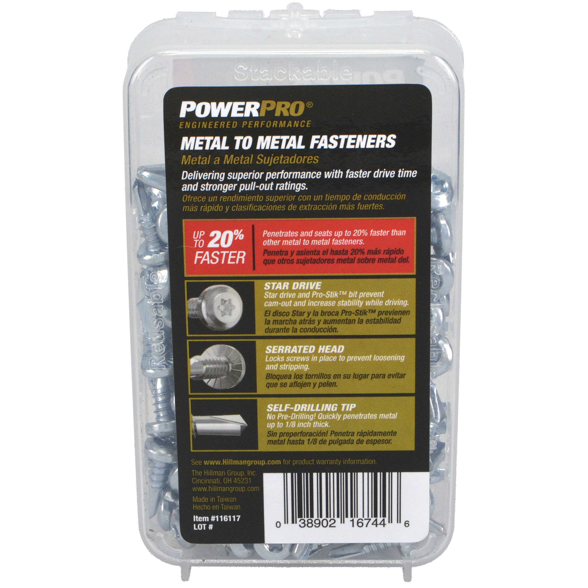 Power Pro Premium Zinc Sheet Metal Self-Drilling Screws (#10-32 x 5/8 in.) - 142 pc