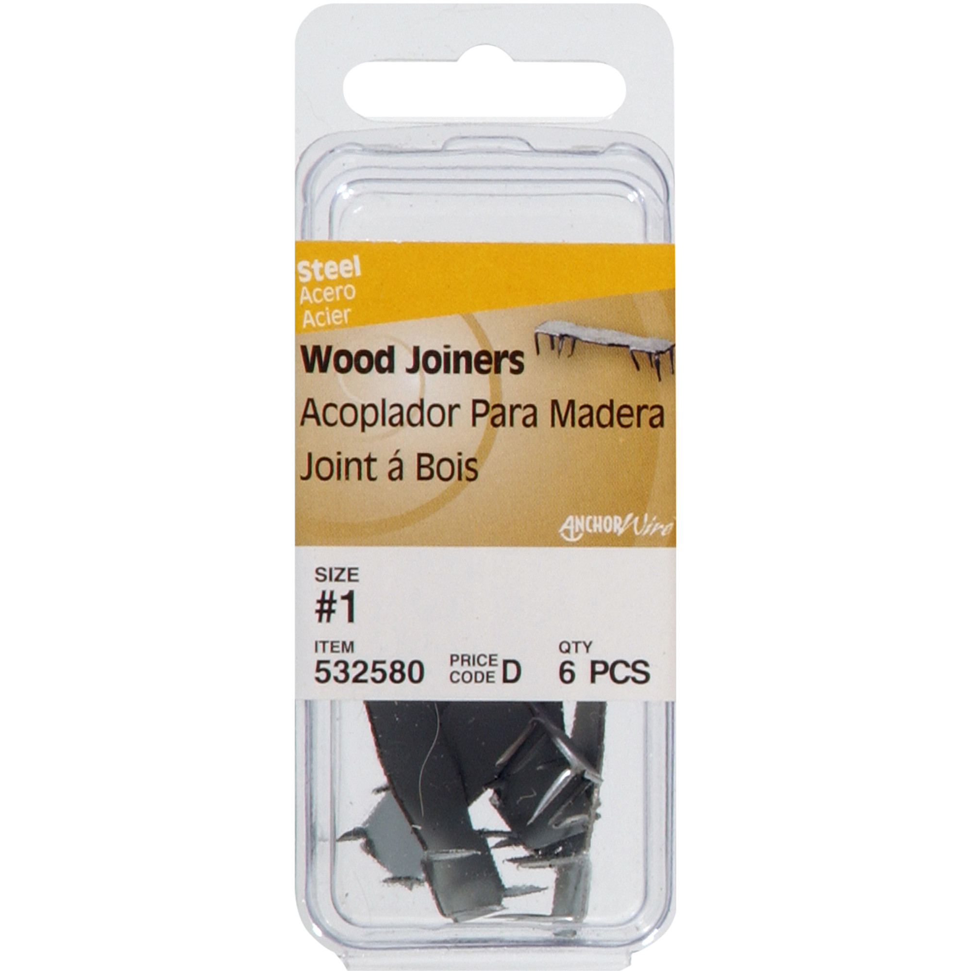 Hillman Bright Wood Joiners (#1) - 6 pc